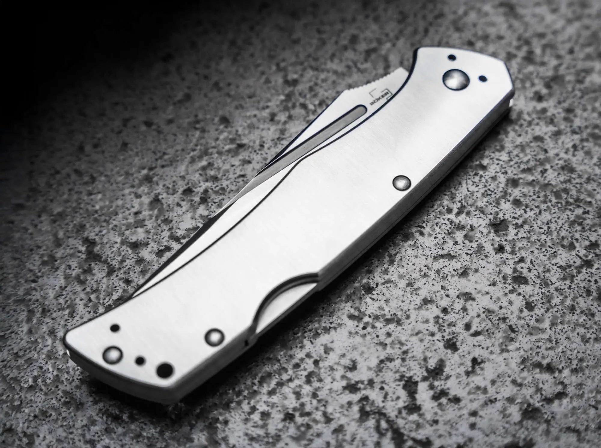 Böker Plus MEK Taschenmesser – robustes Einsatzmesser mit Nitro-V Klinge & Edelstahlgriff Böker Plus