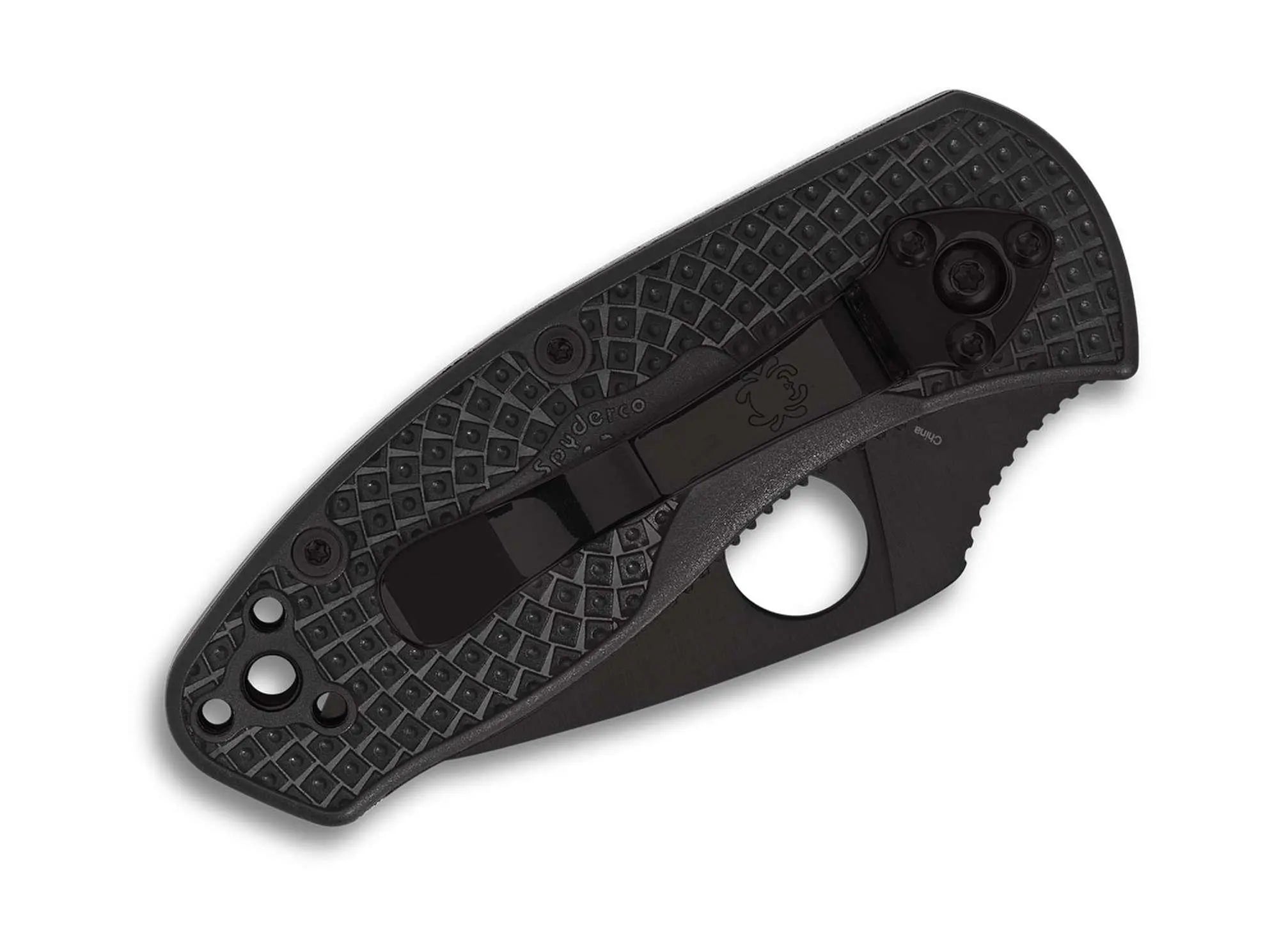 Spyderco Ambitious Lightweight Black Blade PlainEdge Spyderco