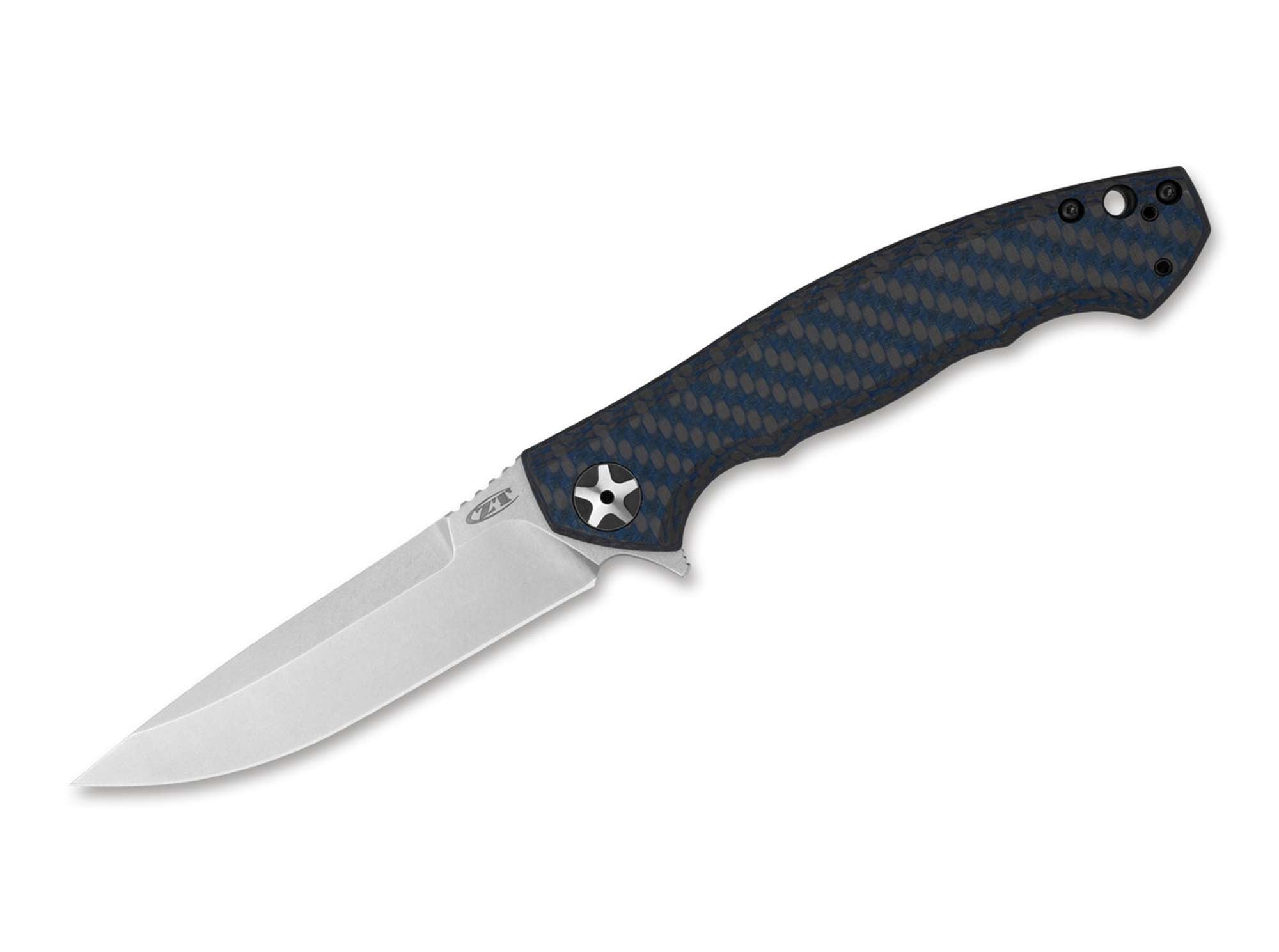 Zero Tolerance 0452BLUCF – EDC-Taschenmesser mit CPM MagnaCut, Titan & Kohlefaser, Made in USA Zero Tolerance