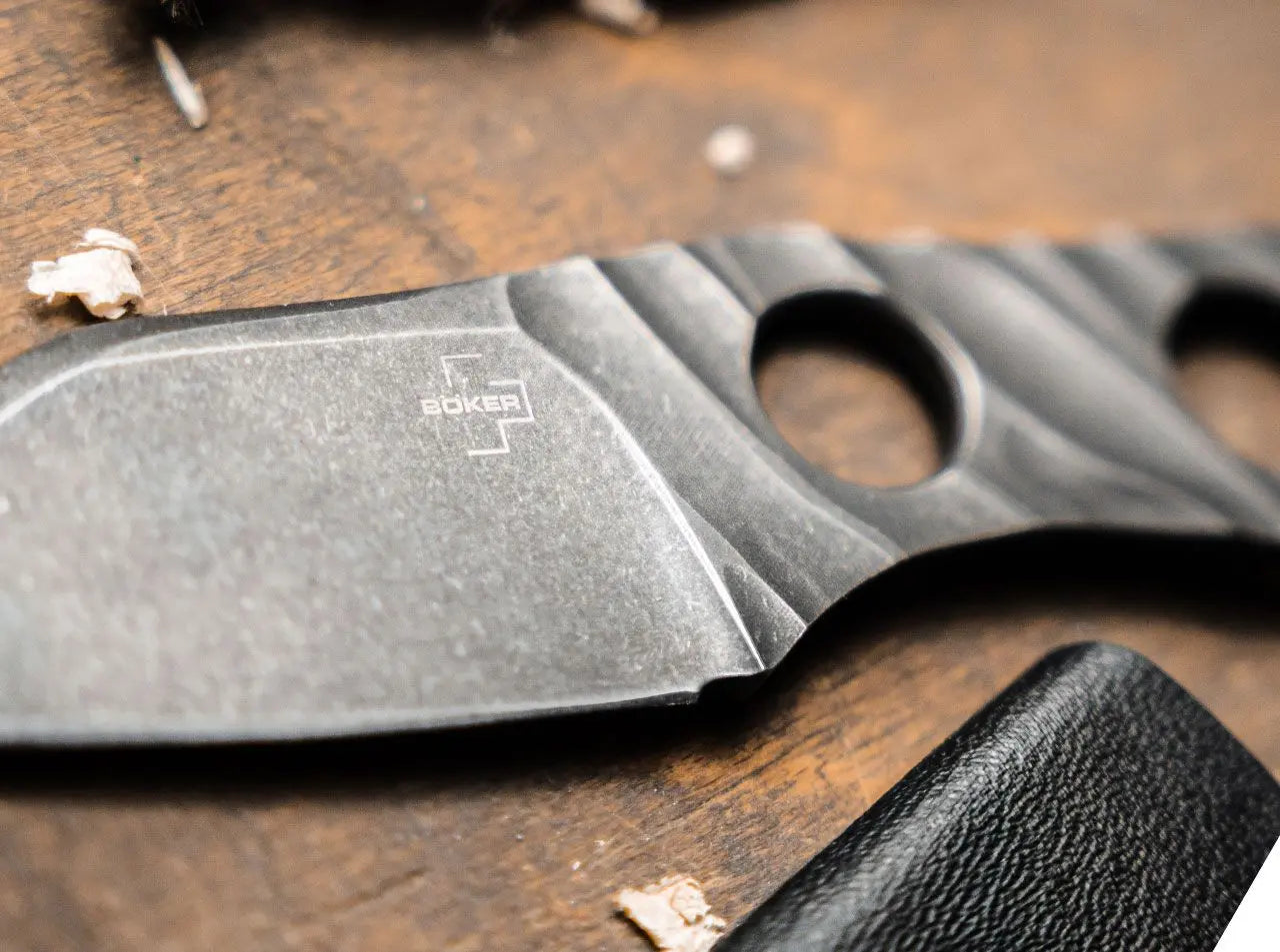 Böker Plus Kazhan Neck Knife – D2 Stahl, Kydex, Sheepfoot, 14 cm, EDC Messer Böker Plus