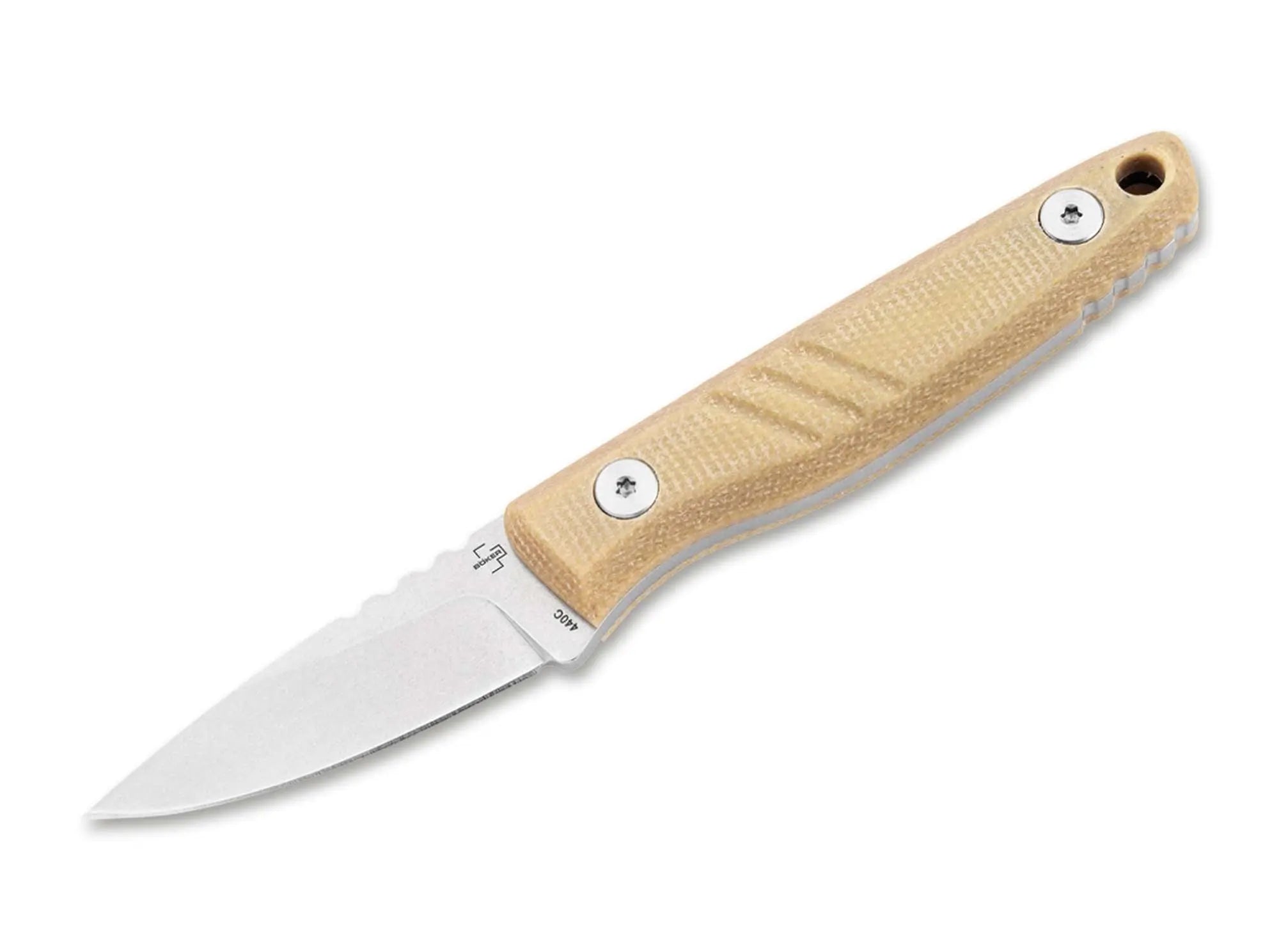 Böker Plus Five Point Nine – Feststehendes EDC Messer 440C, Micarta Böker Plus