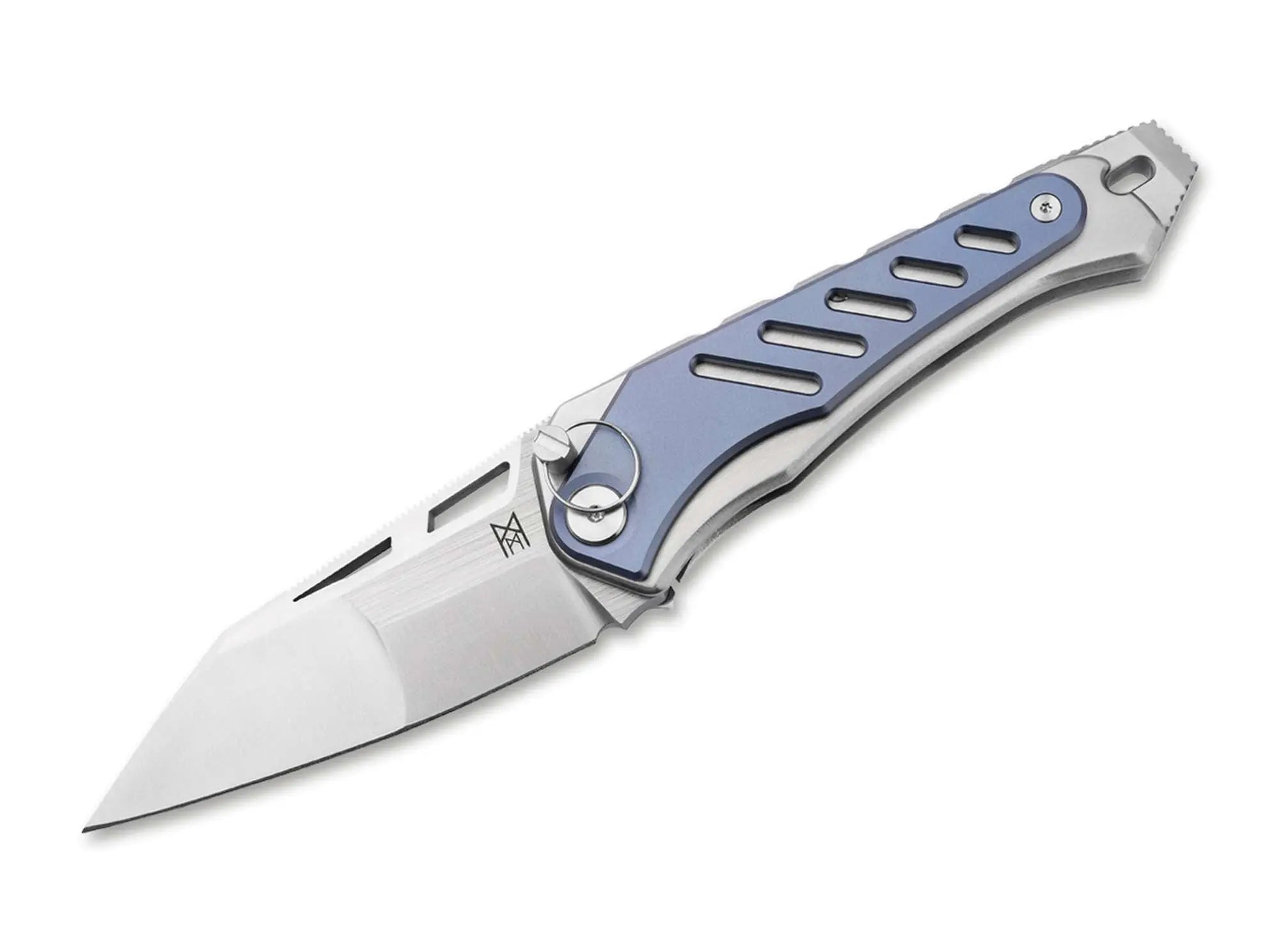 Midgards Messer Zaria Folder – massives Titan-Taschenmesser mit 14C28N Klinge & Pass-Through Lock Bar Midgards-Messer