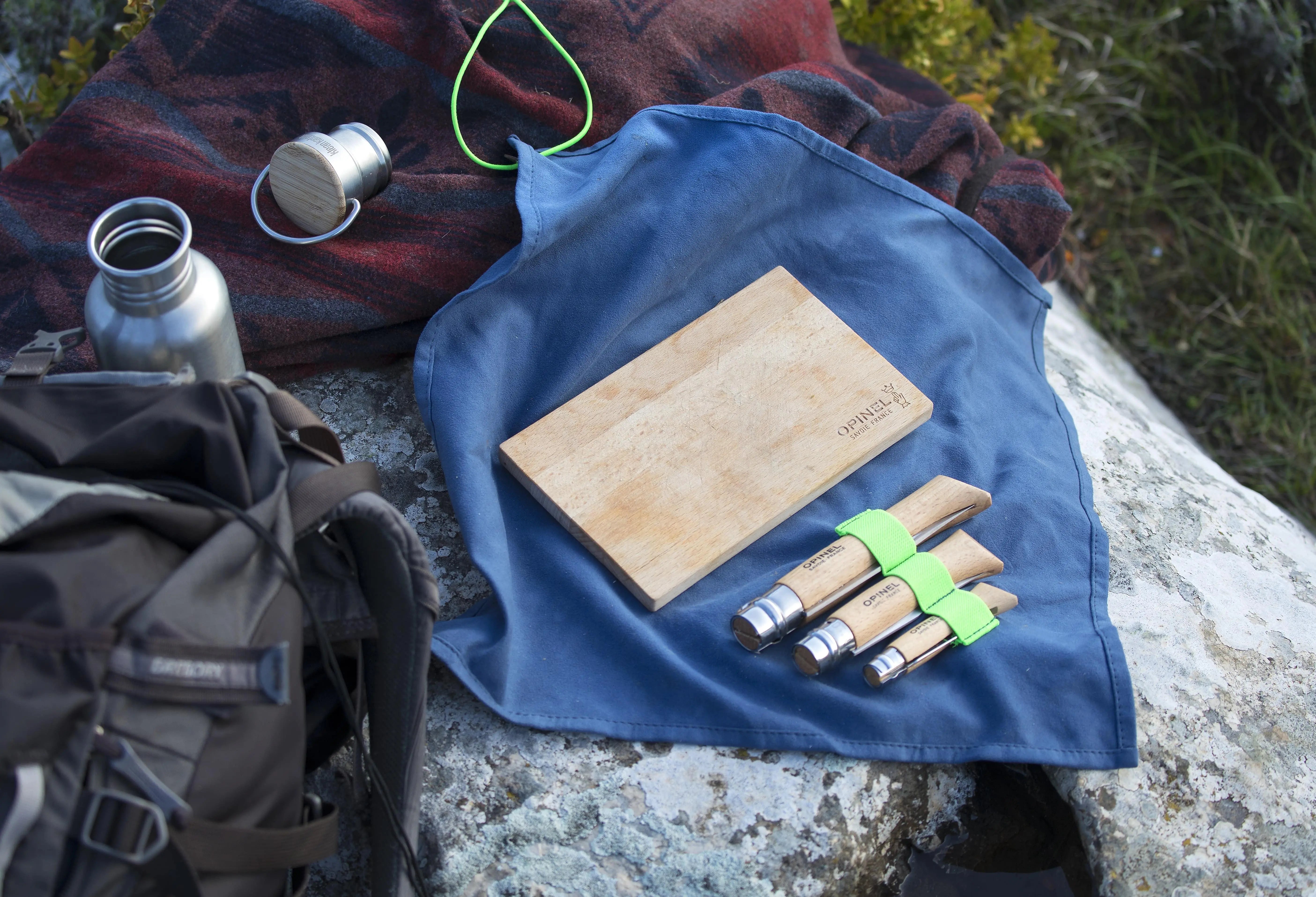 Opinel Kit cuisine nomade Brotzeitset Campingküche Picknick Opinel