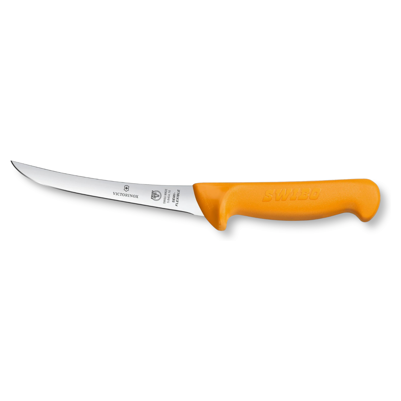 Victorinox Swibo Ausbeinmesser 16 cm gerade semi-flex – orange – Profi-Fleischermesser 5.8404.16 Victorinox