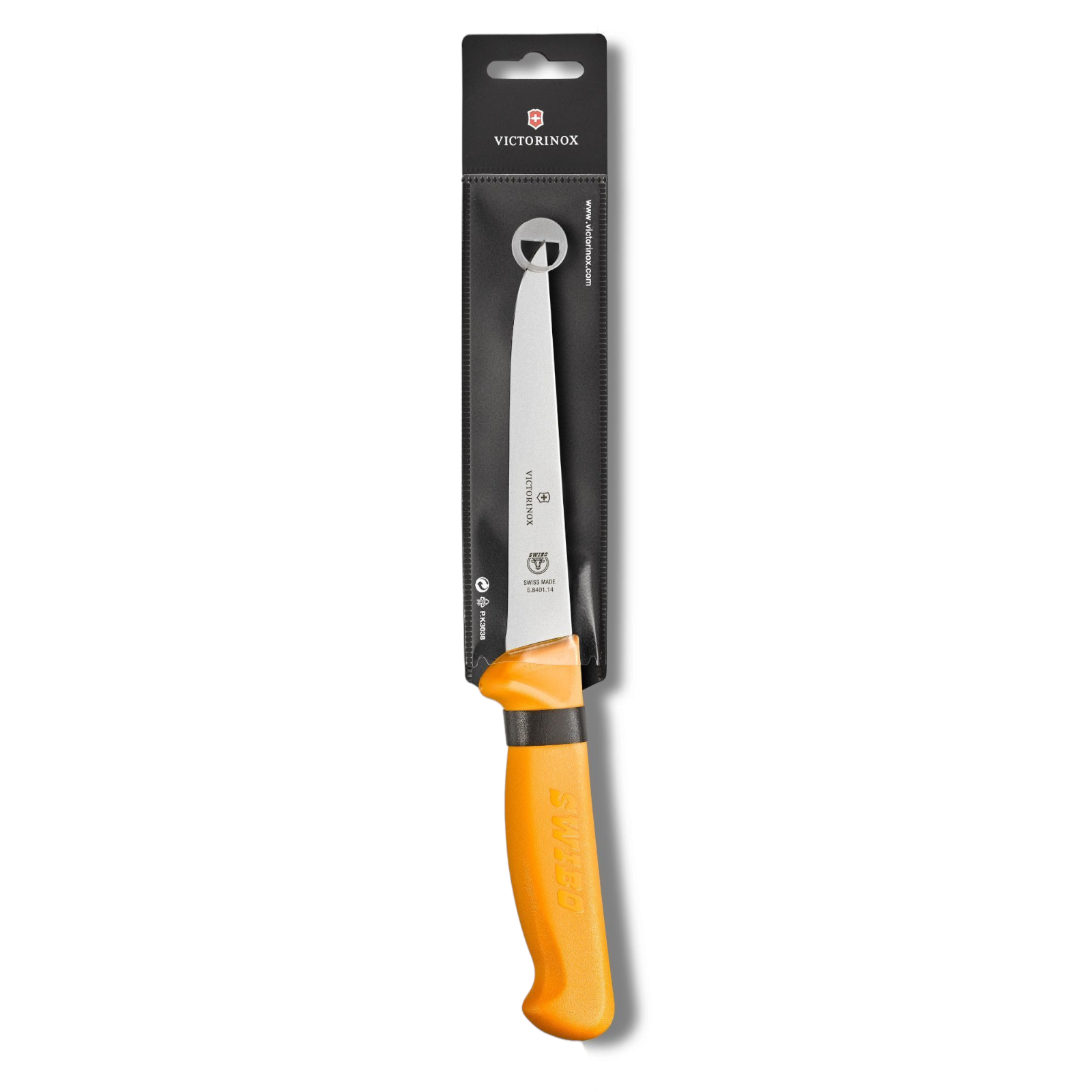 Victorinox Swibo Ausbeinmesser 14 cm gerade – Victorinox Profi-Messer orange 5.8401.14 Victorinox