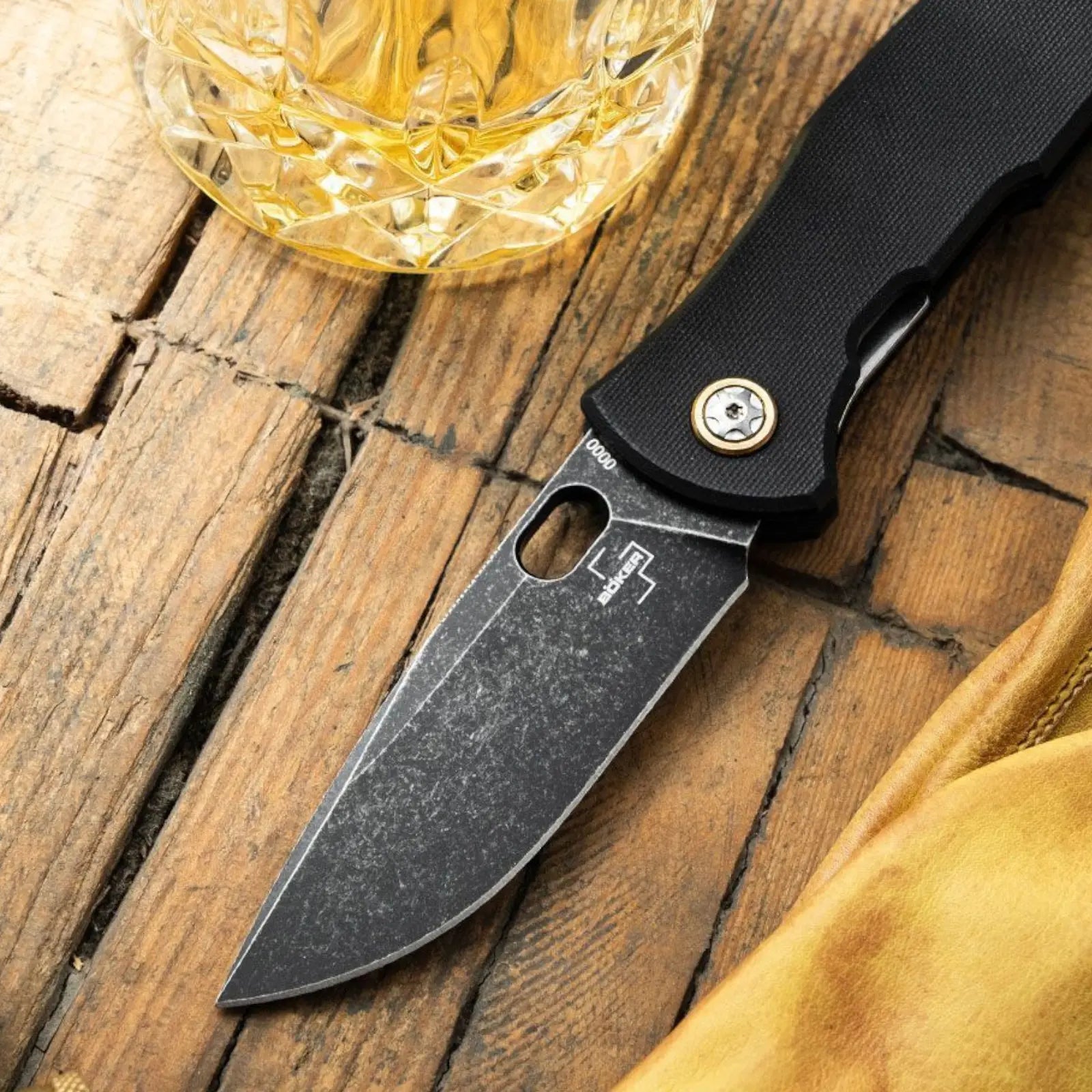 Böker Plus Fieldfolder D2 G10 Taschenmesser Voxnaes Stonewash Linerlock Böker Plus