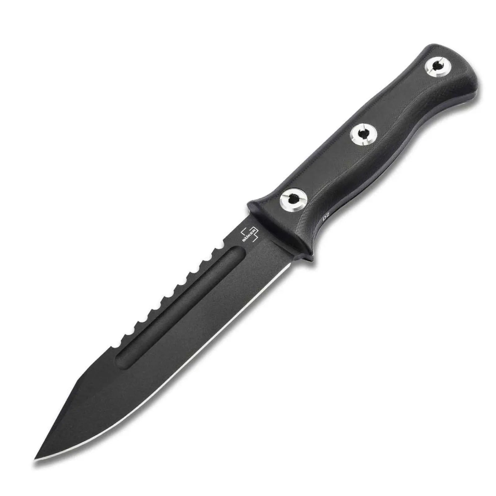 Böker Plus Pilot Knife 2.0 Feststehendes Outdoor Survivalmesser D2 Kydexscheide Böker Plus
