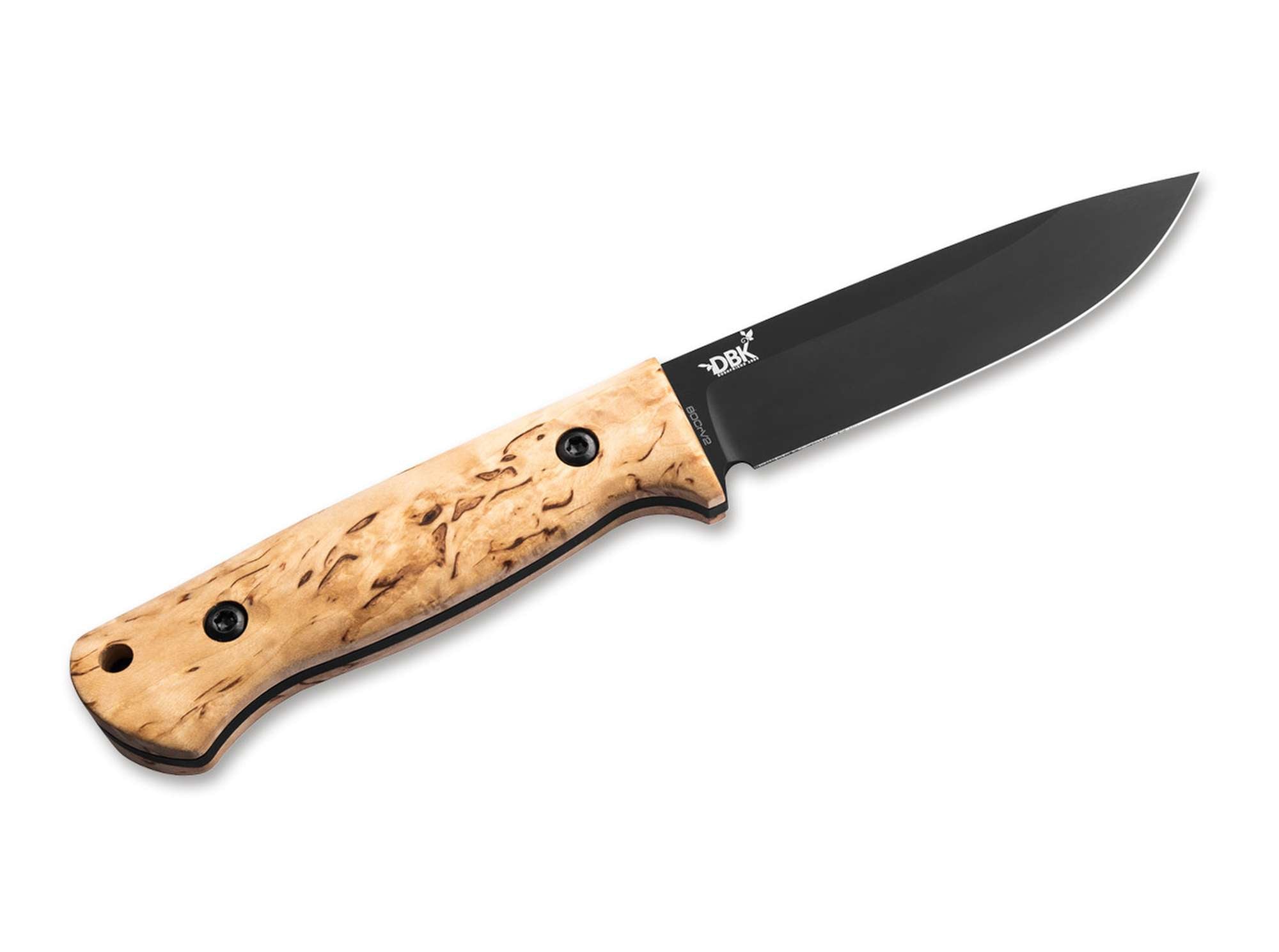 Böker DBK Bushfriend 2000 Maserbirke – Handgefertigtes Bushcraft-Messer aus Solingen mit 80CrV2 Böker Manufaktur Solingen