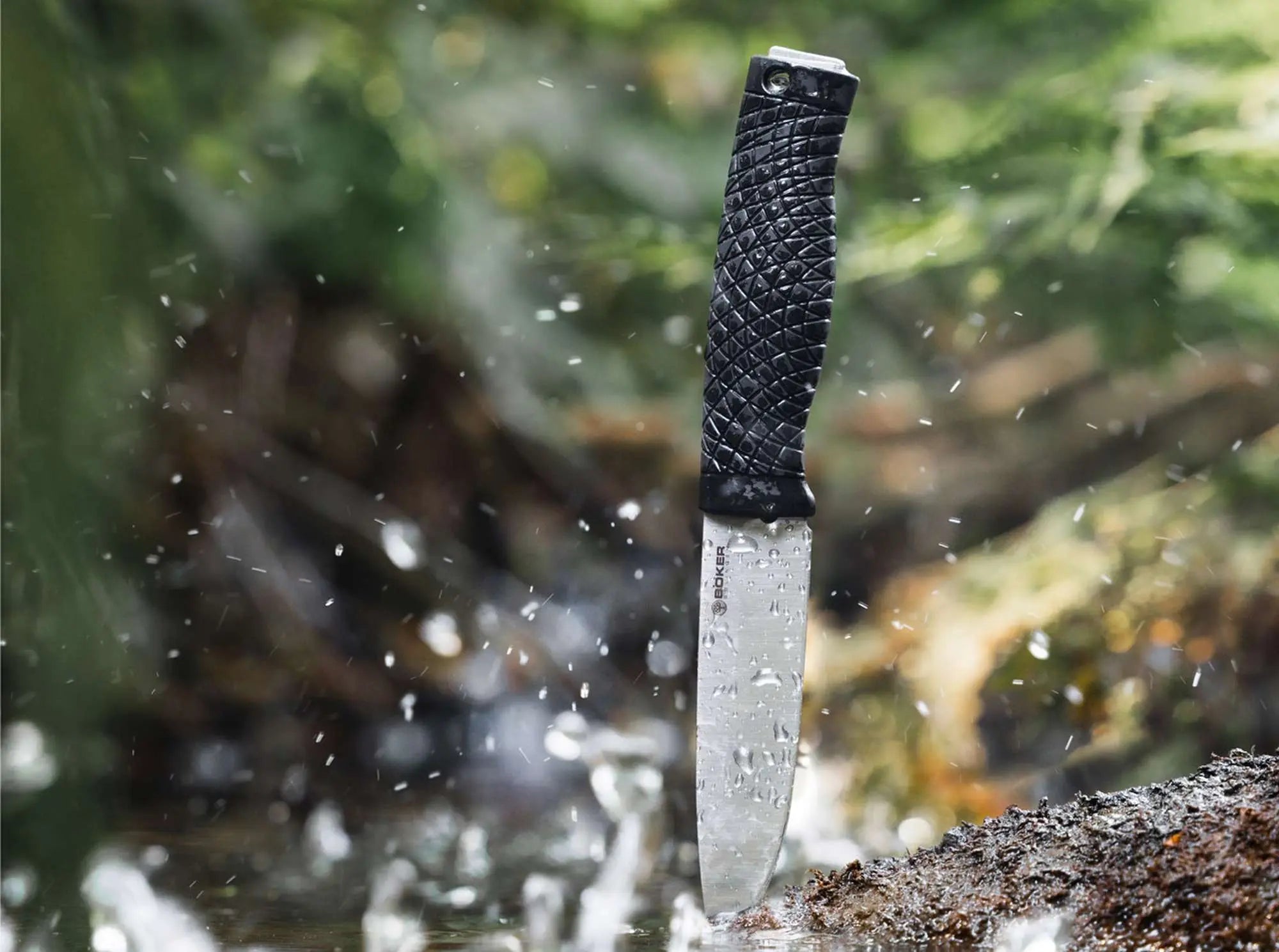 Böker Bronco Basic – CPM-3V Outdoor Messer – Solingen – feststehend inkl. Lederscheide Böker Manufaktur Solingen
