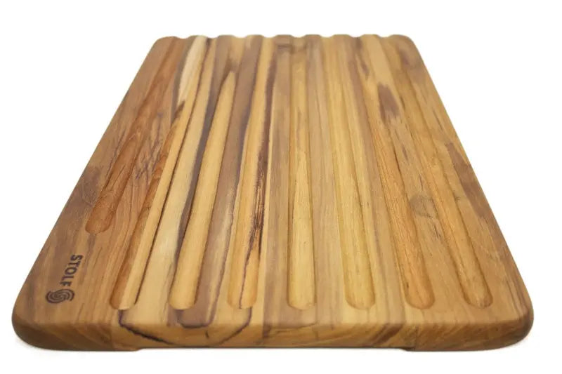 Stolf Teakholz Brotschneidebrett Elegance Culinary - 39 x 25 cm - GMELCH