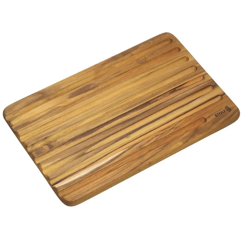 Stolf Teakholz Brotschneidebrett Elegance Culinary - 39 x 25 cm - GMELCH