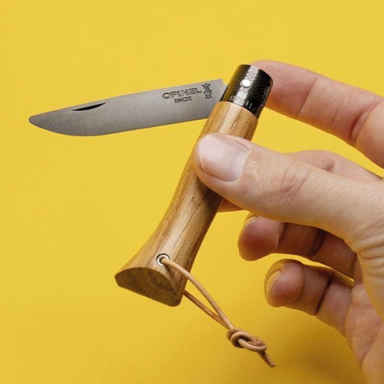 Opinel neo6 Taschenmesser Eiche Black rostfrei 7cm Opiflex® Alltagsmesser Opinel