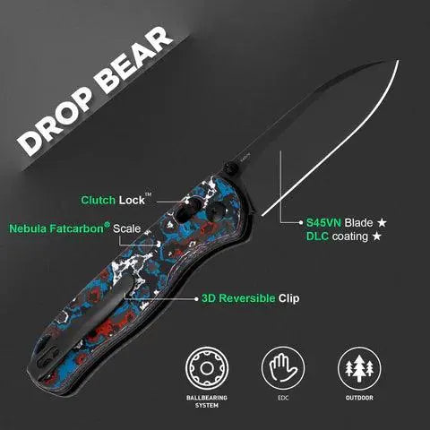 Kizer Drop Bear Nebula CF Fatcarbon Handle Kizer