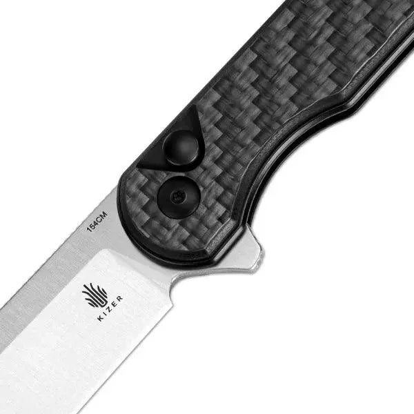 Kizer Assassin CF G10 Black Button Lock Kizer