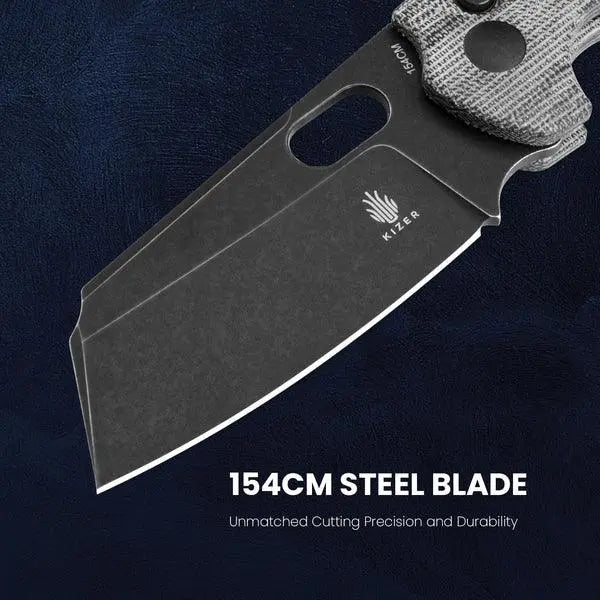 Kizer Sheepdog C01C Micarta Black Button Lock Kizer