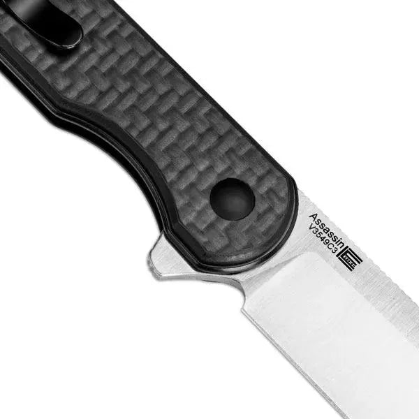 Kizer Assassin CF G10 Black Button Lock Kizer