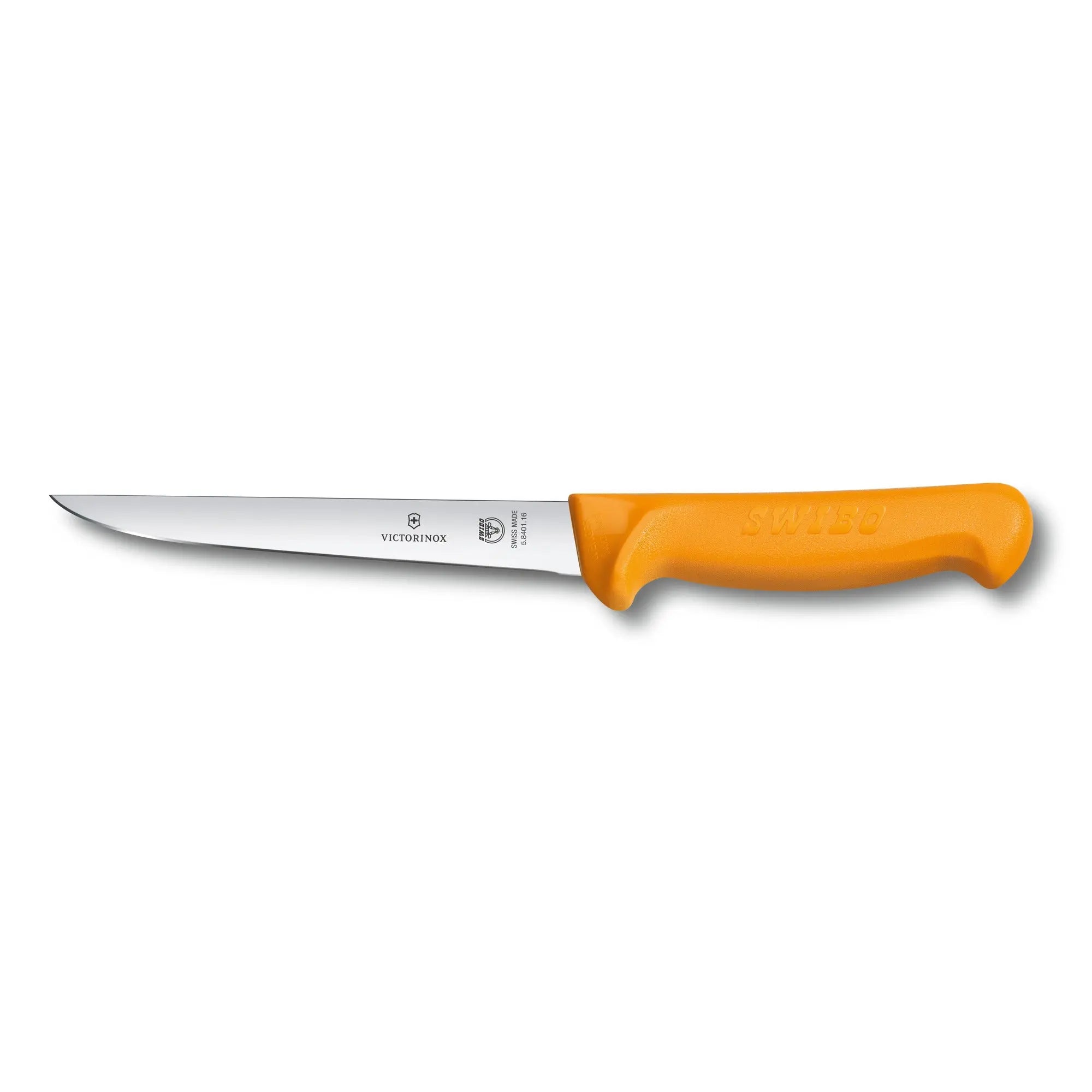 Victorinox Swibo Ausbeinmesser 16 cm gerade – orange – Profi-Fleischermesser für präzises Arbeiten 5.8401.16 Victorinox