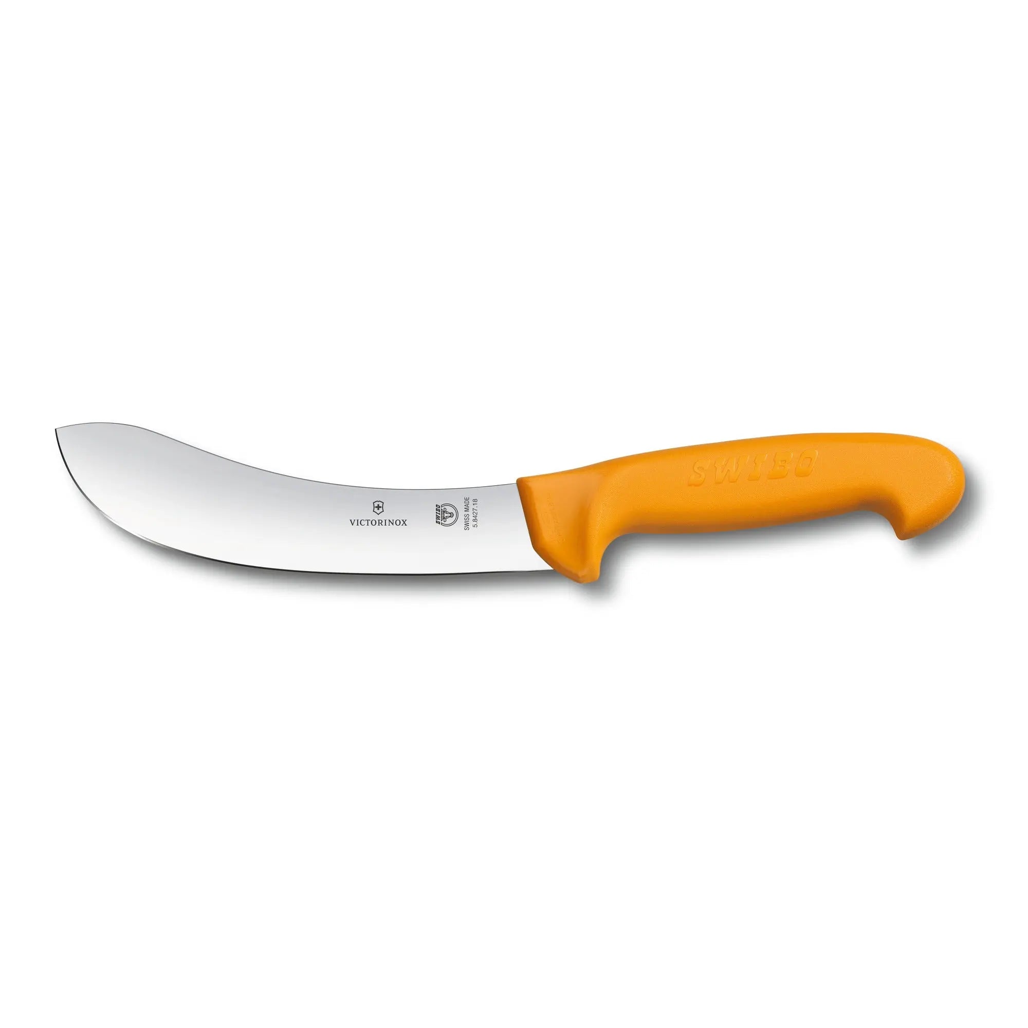 Victorinox Swibo Abhäutemesser mit 18 cm gerader Klinge – ideal für präzises Abhäuten. Ergonomisch, spülmaschinenfest & rutschfest 5.8427.18 Victorinox