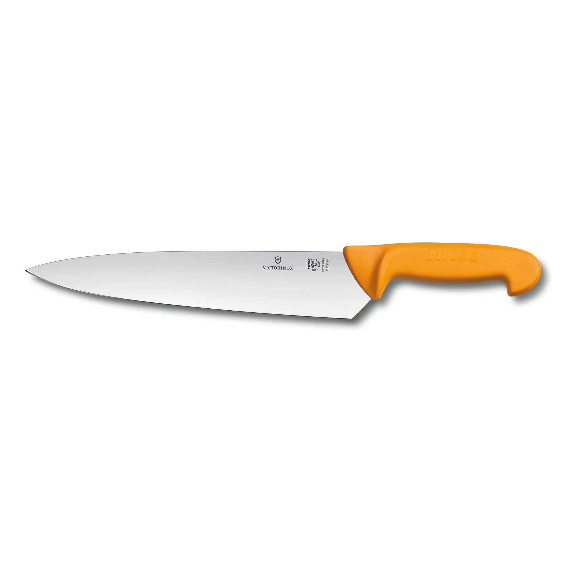Victorinox Swibo Kochmesser 21 cm – Profi-Küchenmesser mit ergonomischem Griff, orange 5.8451.21 Victorinox