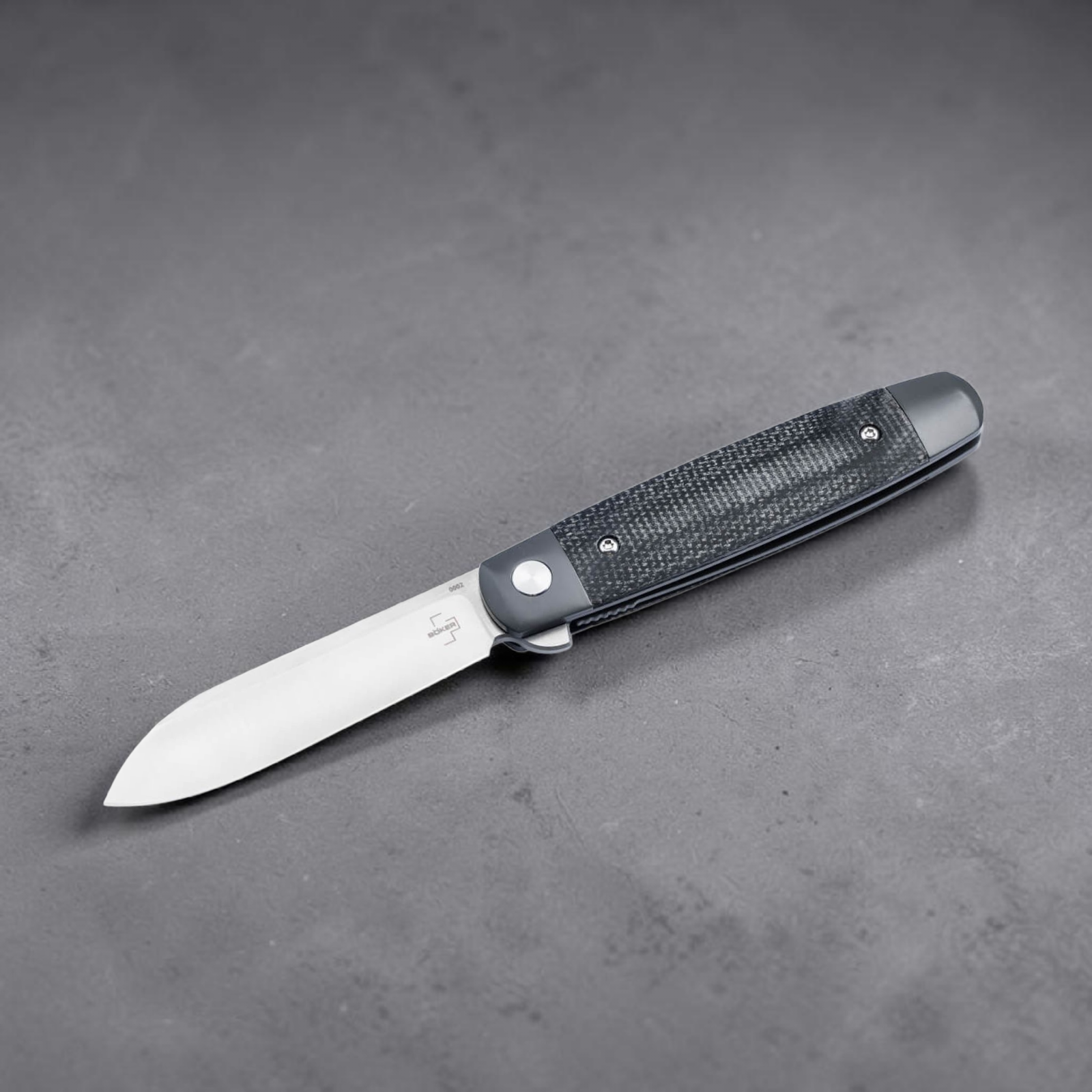 Böker Plus Modern Club Knife – Gentleman Taschenmesser mit Nitro-V Stahl, Micarta & Flipper | Linerlock EDC Böker Plus