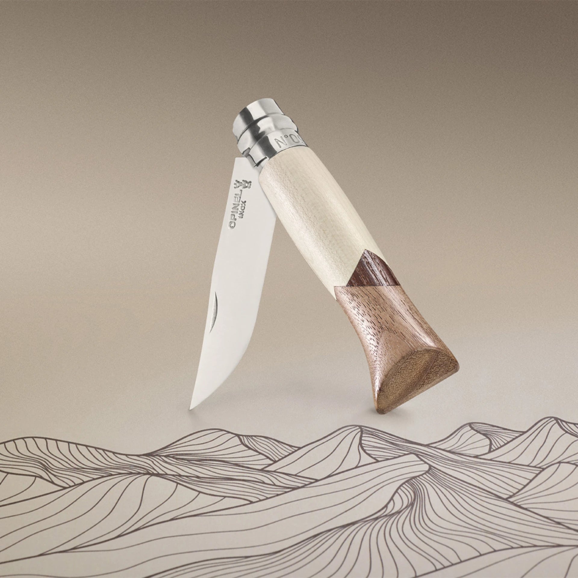 Opinel N°09 Cime Taschenmesser – Luxusmodell aus Edelhölzern – Made in France Opinel