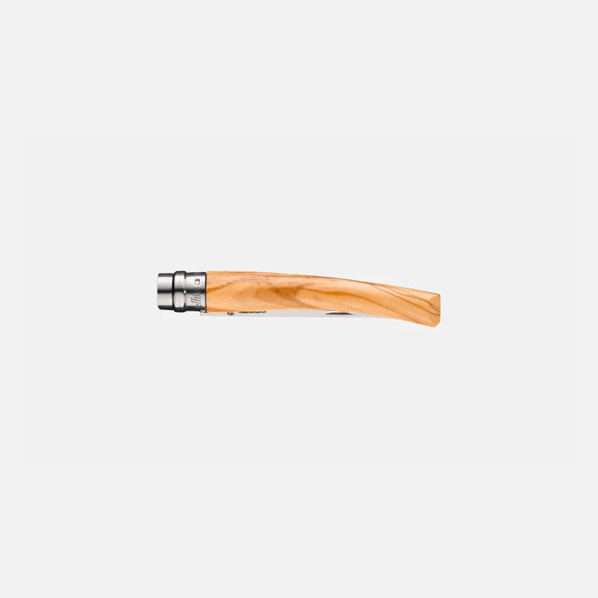 Opinel Effilé 10 Olivenholz Slim Messer Geschenkset mit Etui & Box Opinel