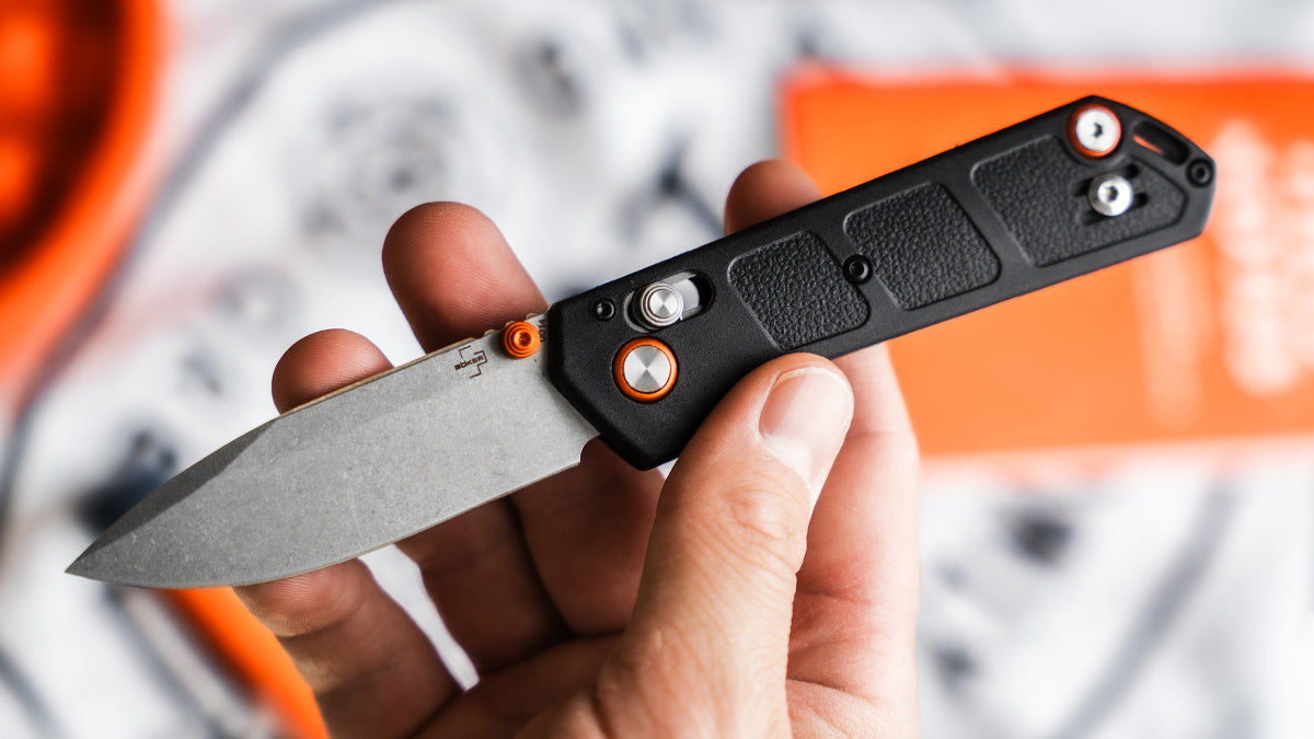 Böker Plus Kihon Compact – EDC Taschenmesser mit D2 Stahl, Crossbar Lock & GFN Griff | Lucas Burnley Böker Plus