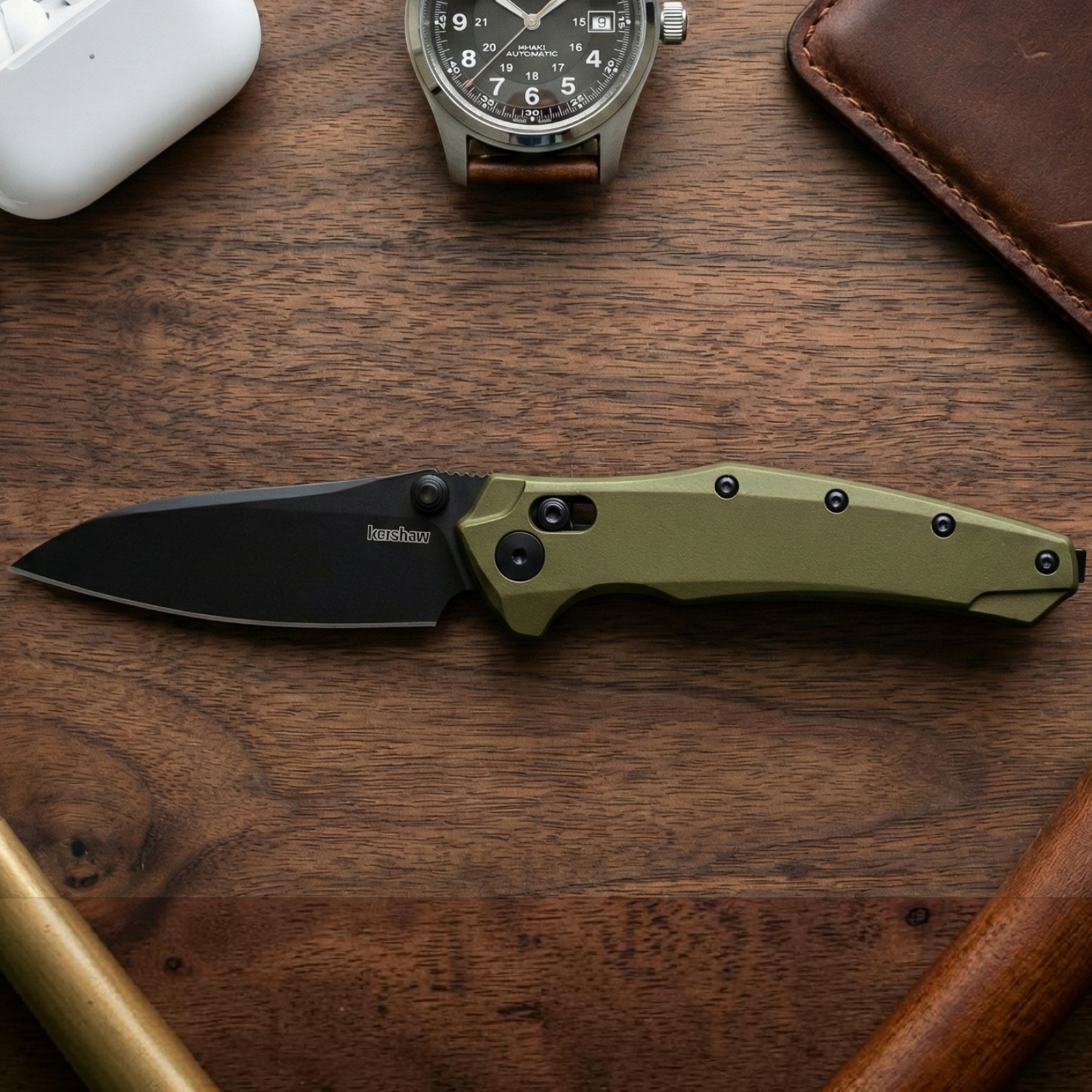 Kershaw Bareknuckle DuraLock – EDC-Taschenmesser mit MagnaCut-Klinge, Made in USA Kershaw