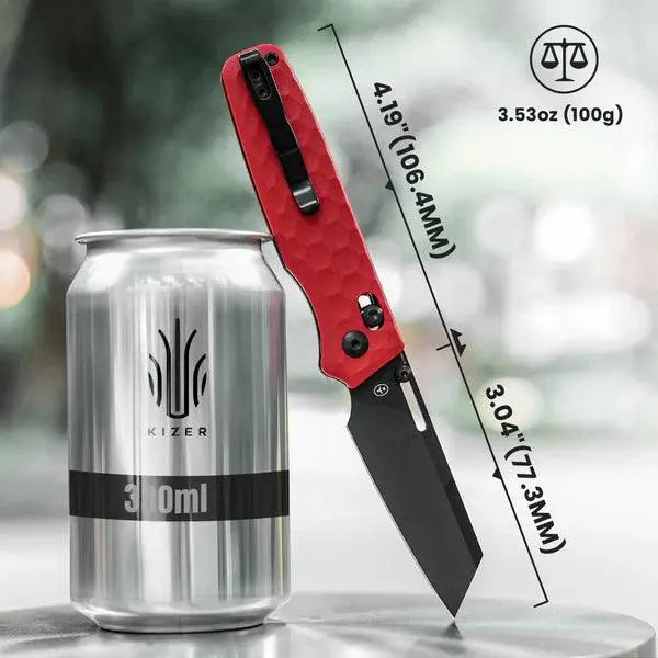Kizer Task Nitro-V G10 Red Black Blade Kizer