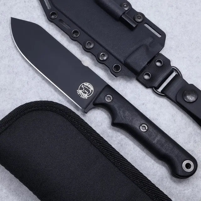 White River FC5 Blackout Micarta – Feststehendes Messer CPM-S35VN · Black Cerakote · Custom Shop Version 2026 White River Knife & Tool