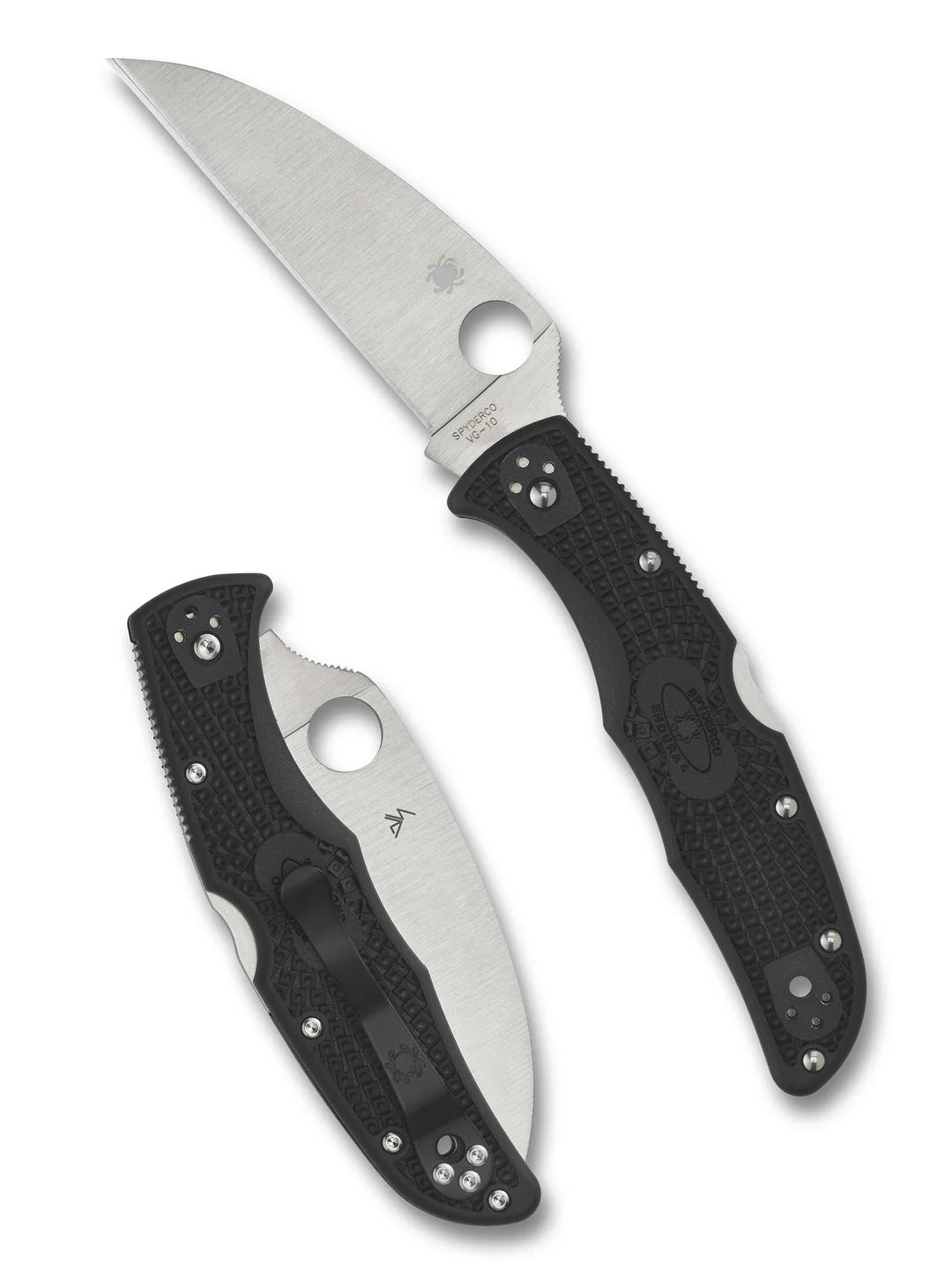 Spyderco C10FPWCBK Endura 4 Wharncliffe – VG-10 Klappmesser FRN Spyderco