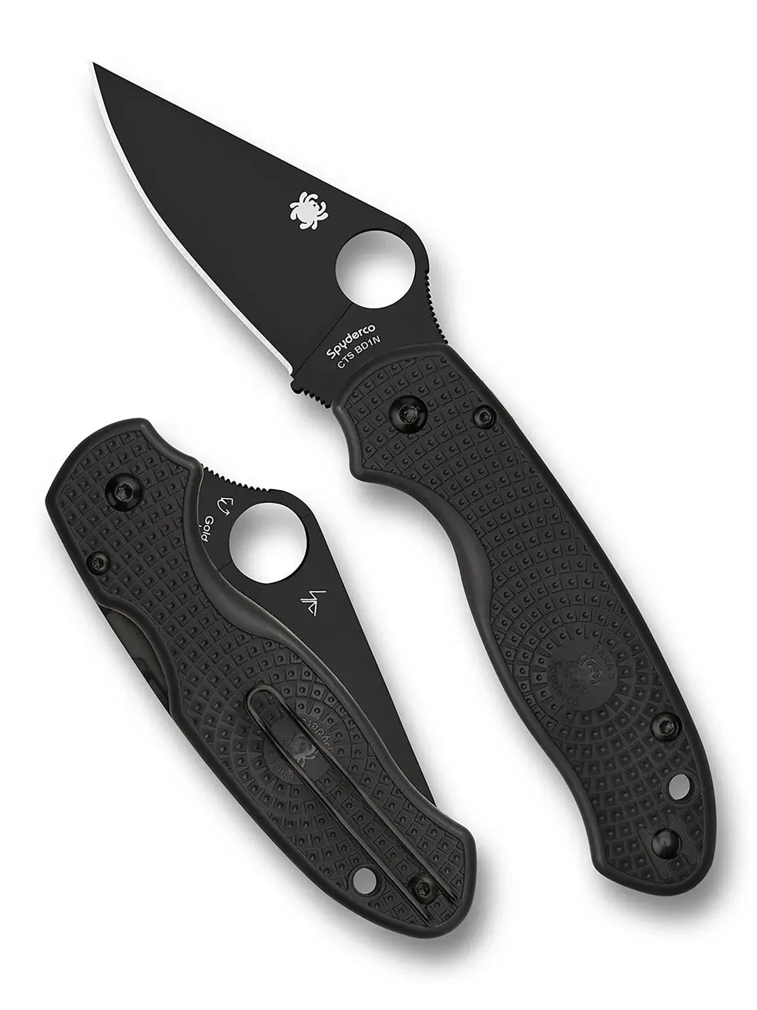 Spyderco C223PBBK Para 3 Lightweight – CTS BD1N, Black FRN, Black Blade Spyderco