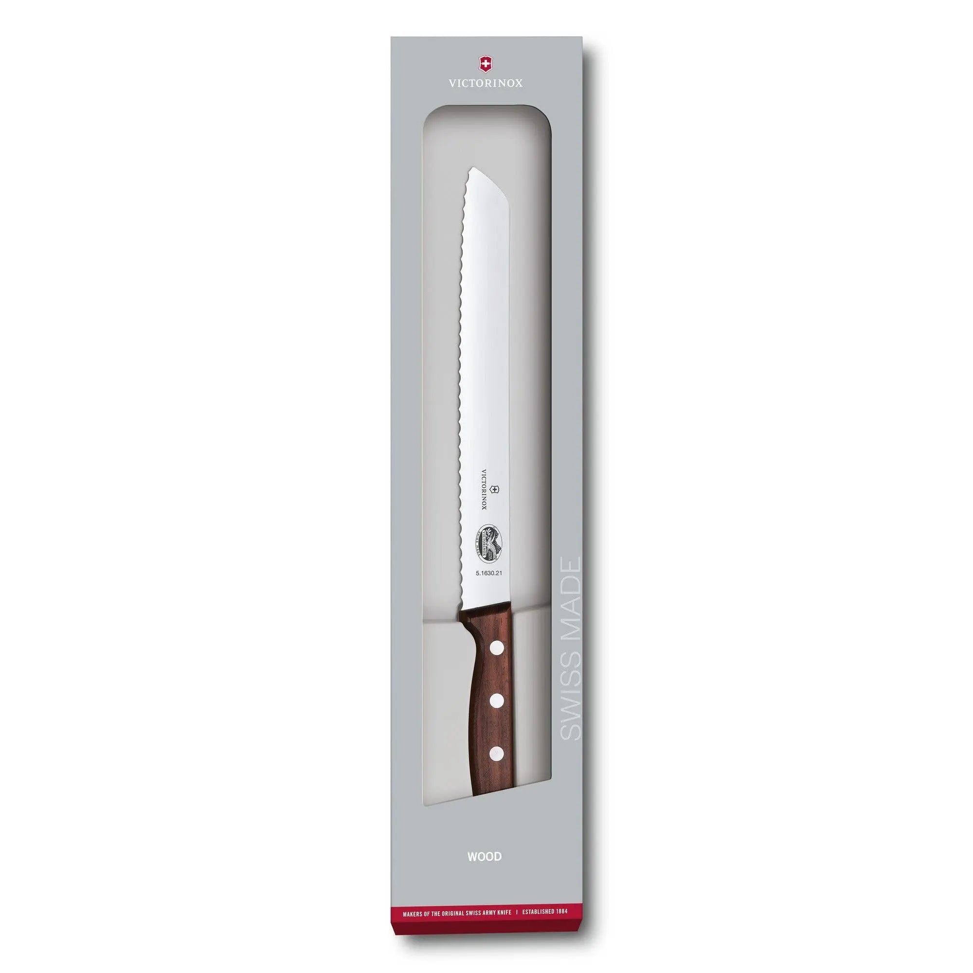 Victorinox Brotmesser 21cm Geschenkschachtel Modifiziertes Ahornholz 5.1630.21G Victorinox