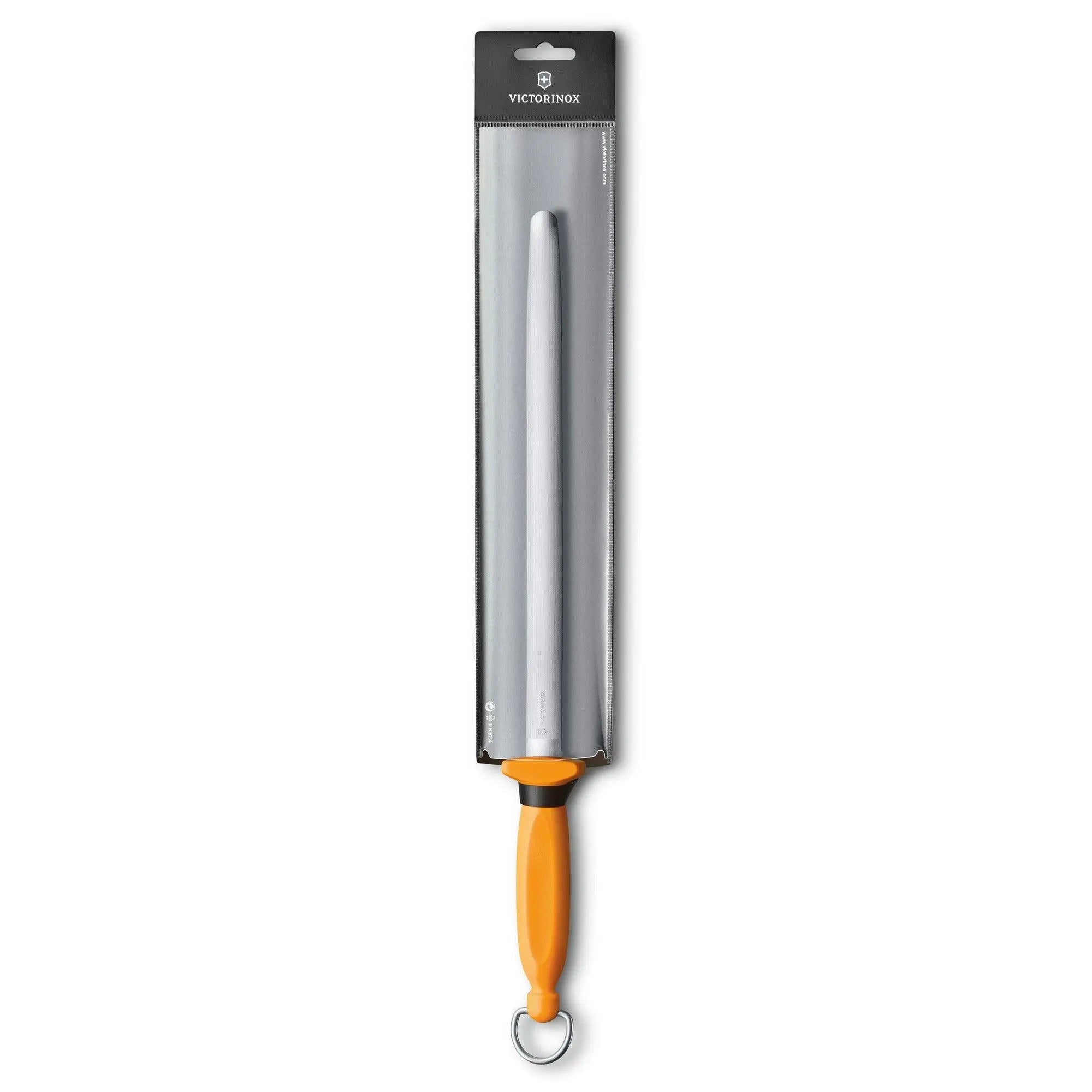 Victorinox Swibo, Metzgerstahl, 30cm, Feinzug, oval, orange 7.8516 Victorinox