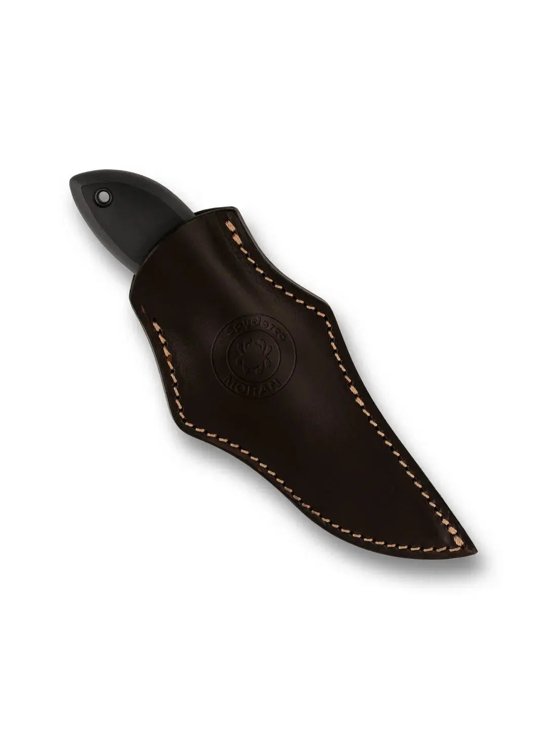 Spyderco Moran™ Upswept Gray Damasteel® DS93X – Sprint Run® – Limited Edition – Leder Scheide – Made in Japan Spyderco