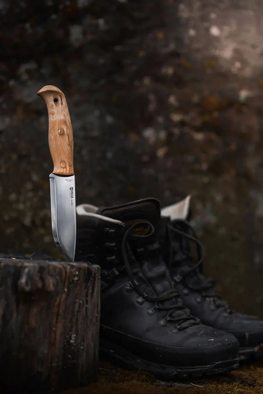 Helle Nordlys Messer 14C28N Scandi Outdoor Bushcraft Jagdmesser HELLE