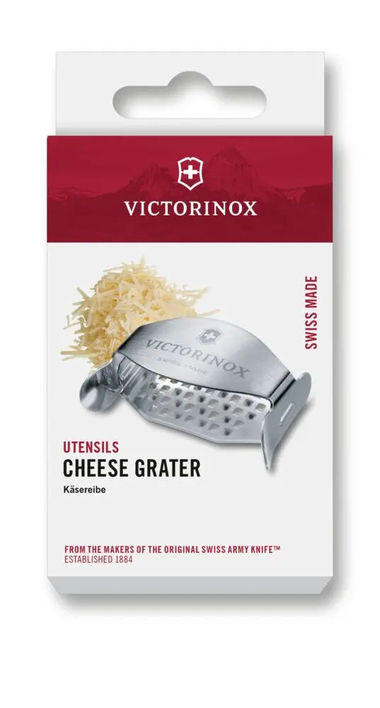 Victorinox Käsereibe aus Metall – Kompakte Küchenreibe, spülmaschinengeeignet 7.6076 Victorinox