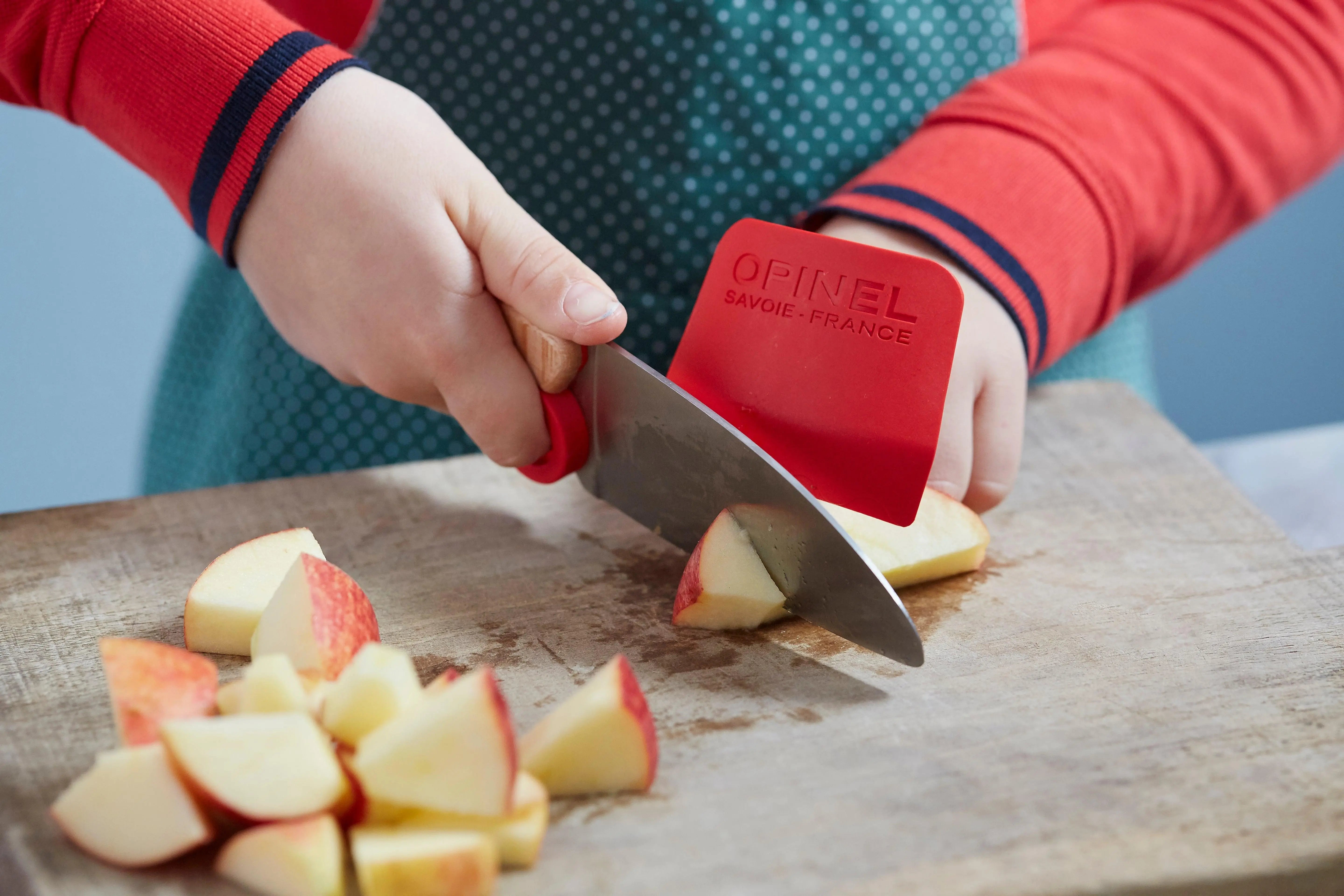 Opinel Le Petit Chef Kinder Küchenmesser-Set mit Fingerschutz, 2-teilig Opinel