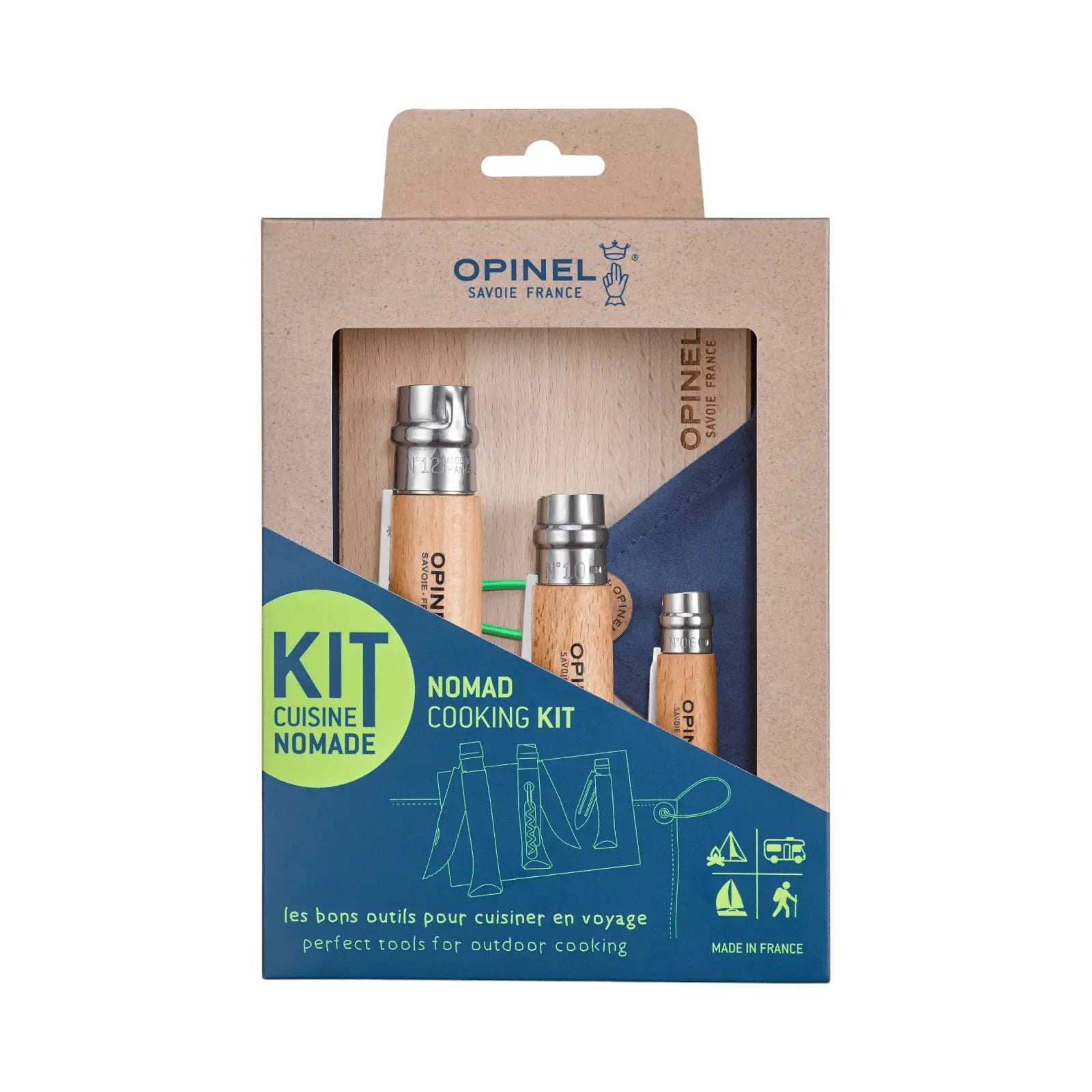Opinel Kit cuisine nomade Brotzeitset Campingküche Picknick Opinel