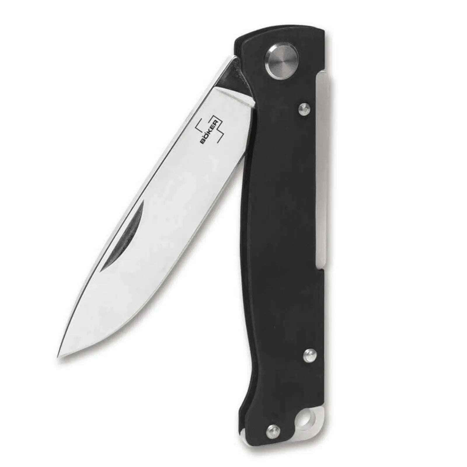 Böker Plus Atlas Black – Slipjoint Taschenmesser 12C27, Edelstahl, legal führbar Böker Plus