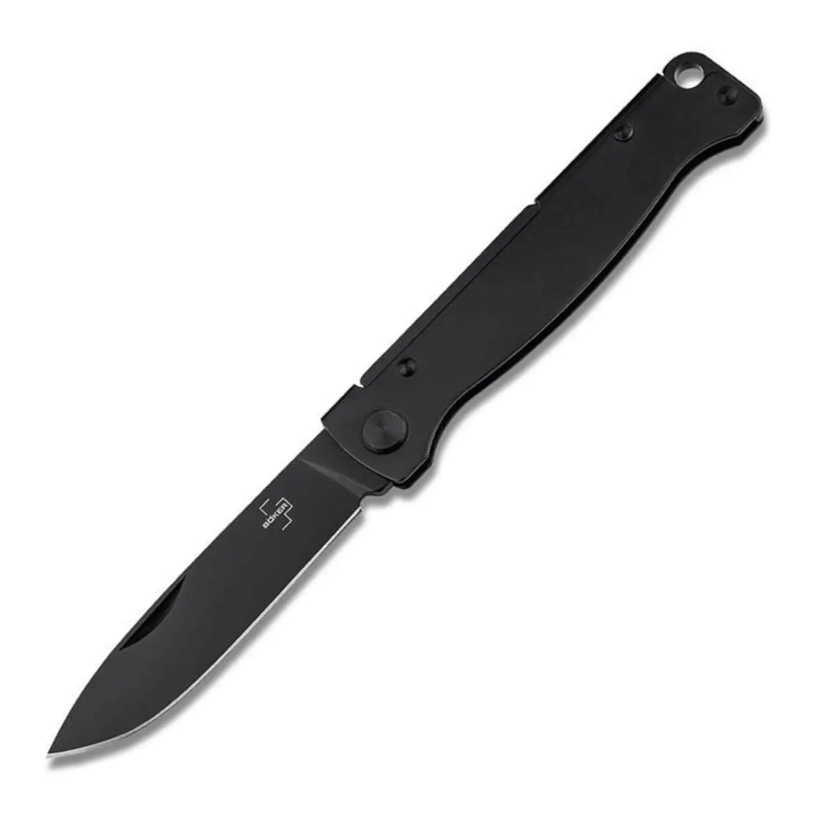 Böker Plus Atlas All Black – Slipjoint Taschenmesser 12C27, Schwarz, legal führbar Böker Plus