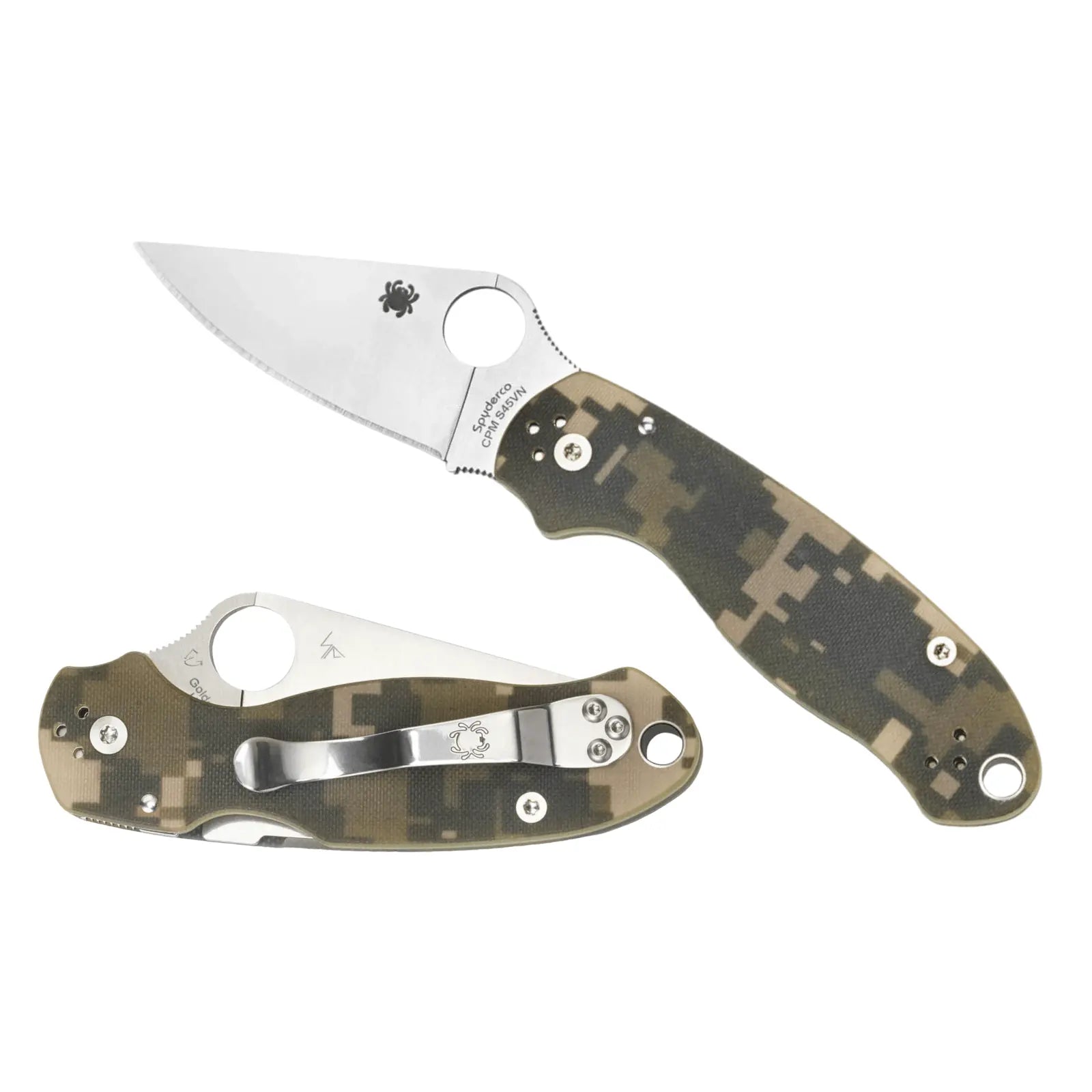 Spyderco C223GPCMO Para 3 – CPM-S45VN, G-10 Camo Griff, Compression Lock Spyderco
