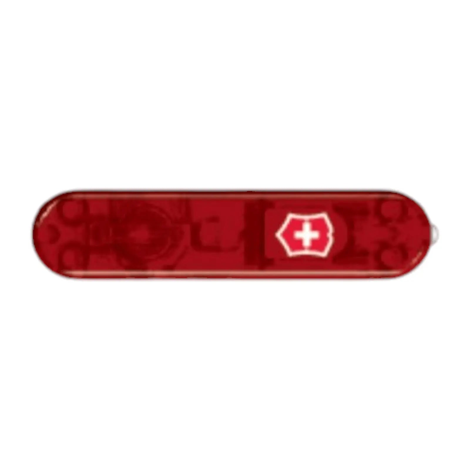 Victorinox Schale Vorderseite, 58 mm, rot, blau transparent, rot transparent LED, V Victorinox