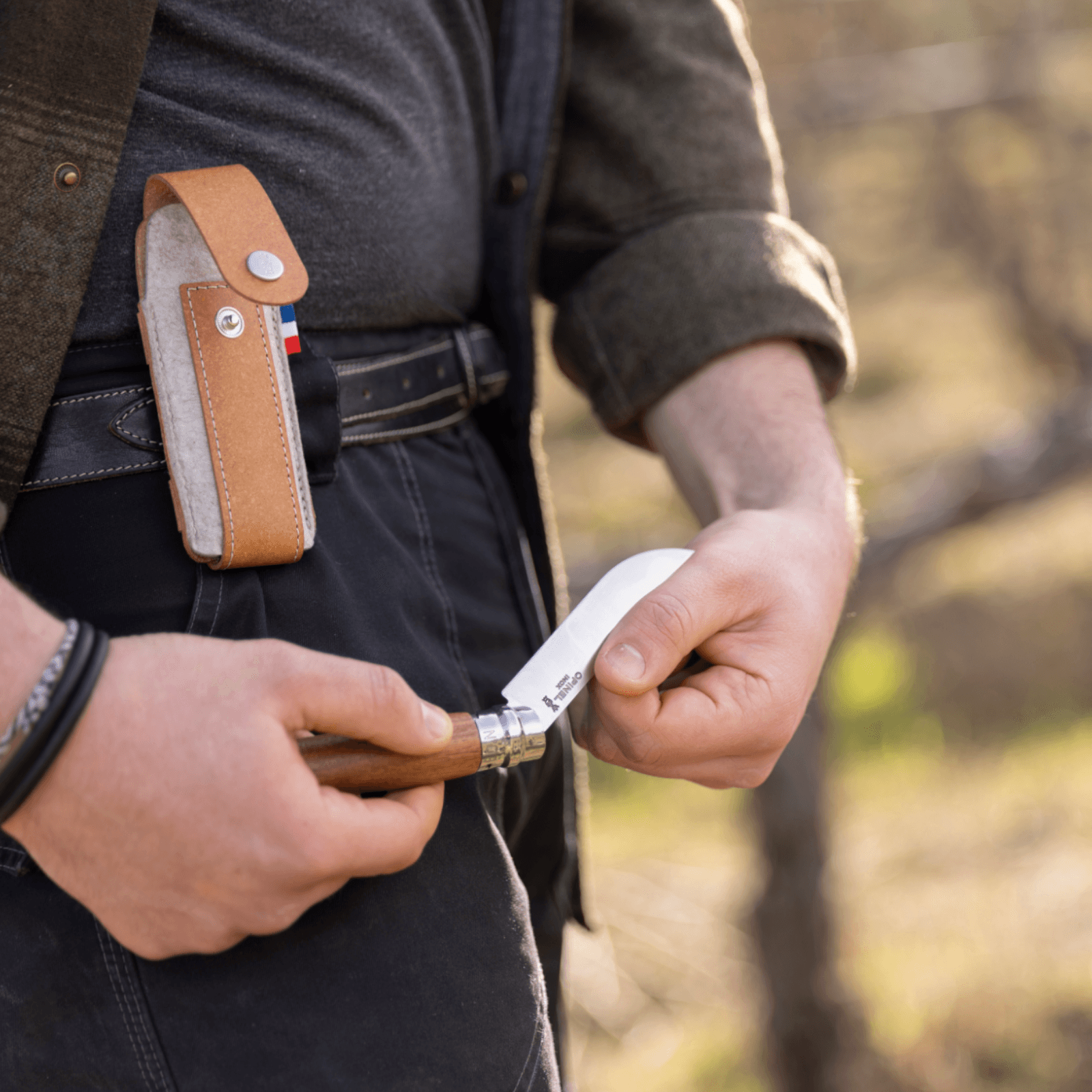 Opinel Etui SHEATH OUTDOOR M, braun Opinel