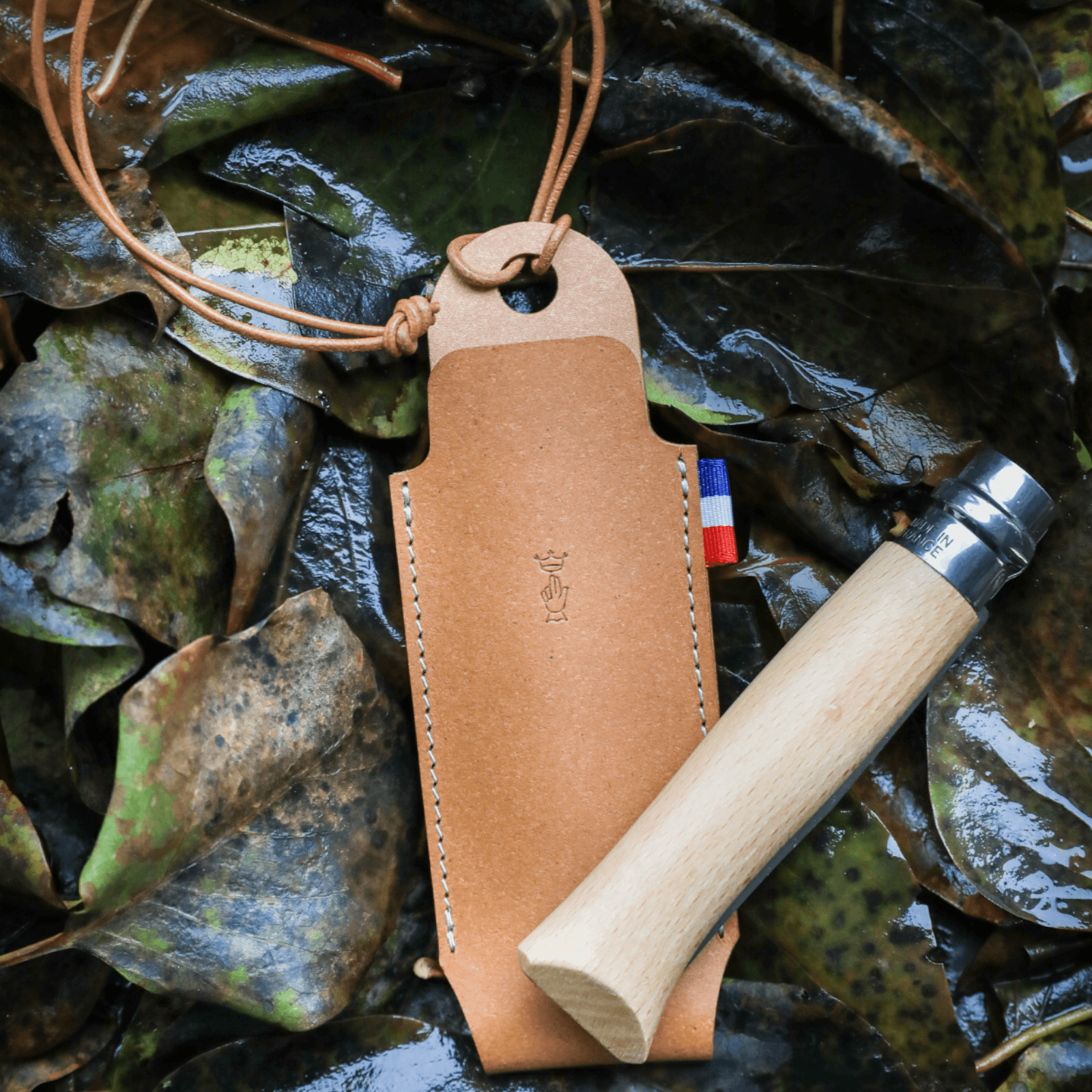 Opinel Etui FOURREAU, braun Opinel