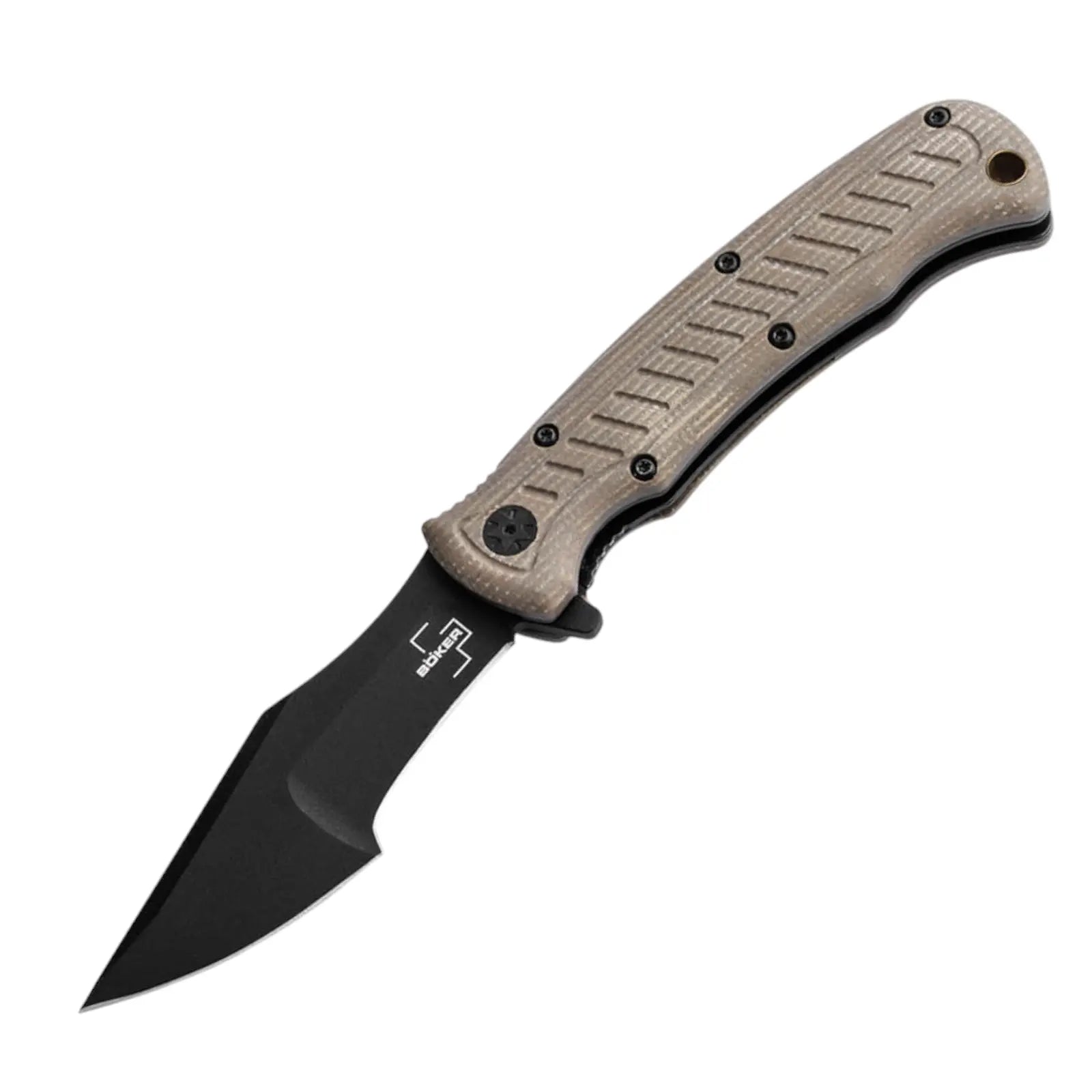 Böker Plus Micro Tracker Folder – Einhand Taschenmesser 154CM, Micarta, Linerlock Böker Plus