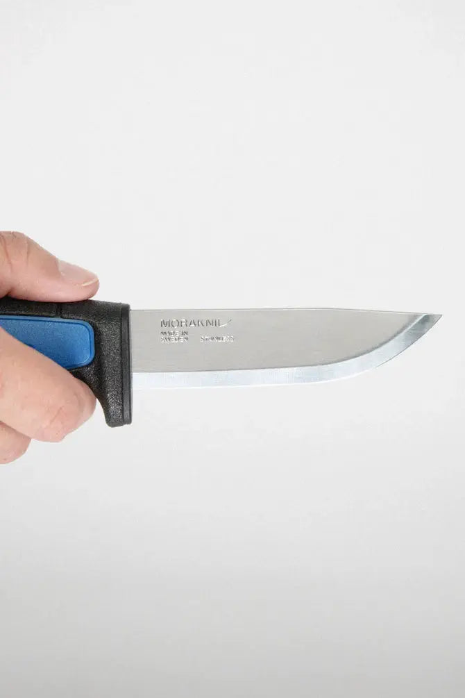Morakniv Pro (S) Arbeitsmesser – 12C27 Edelstahl mit 2 mm Klinge & rutschfestem Griff Morakniv