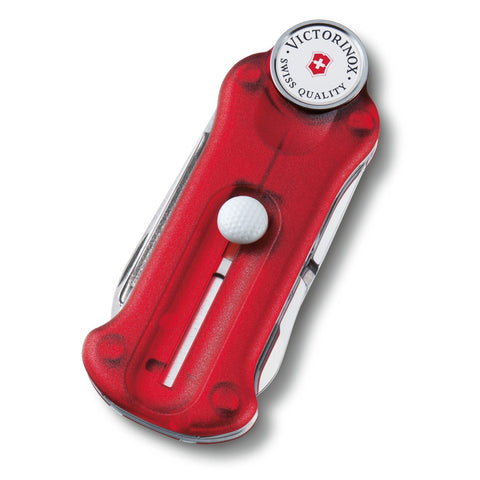 Victorinox Golf Tool Faltschachtel Blau, Rot, Schwarz transparent 0.7052.T2 Victorinox Golf Tool Faltschachtel Blau, Rot, Schwarz transparent 0.7052.T2