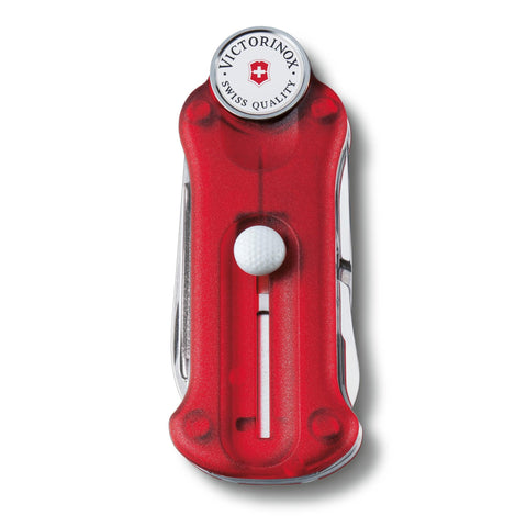 Victorinox Golf Tool Faltschachtel Blau, Rot, Schwarz transparent 0.7052.T2 Victorinox Golf Tool Faltschachtel Blau, Rot, Schwarz transparent 0.7052.T2