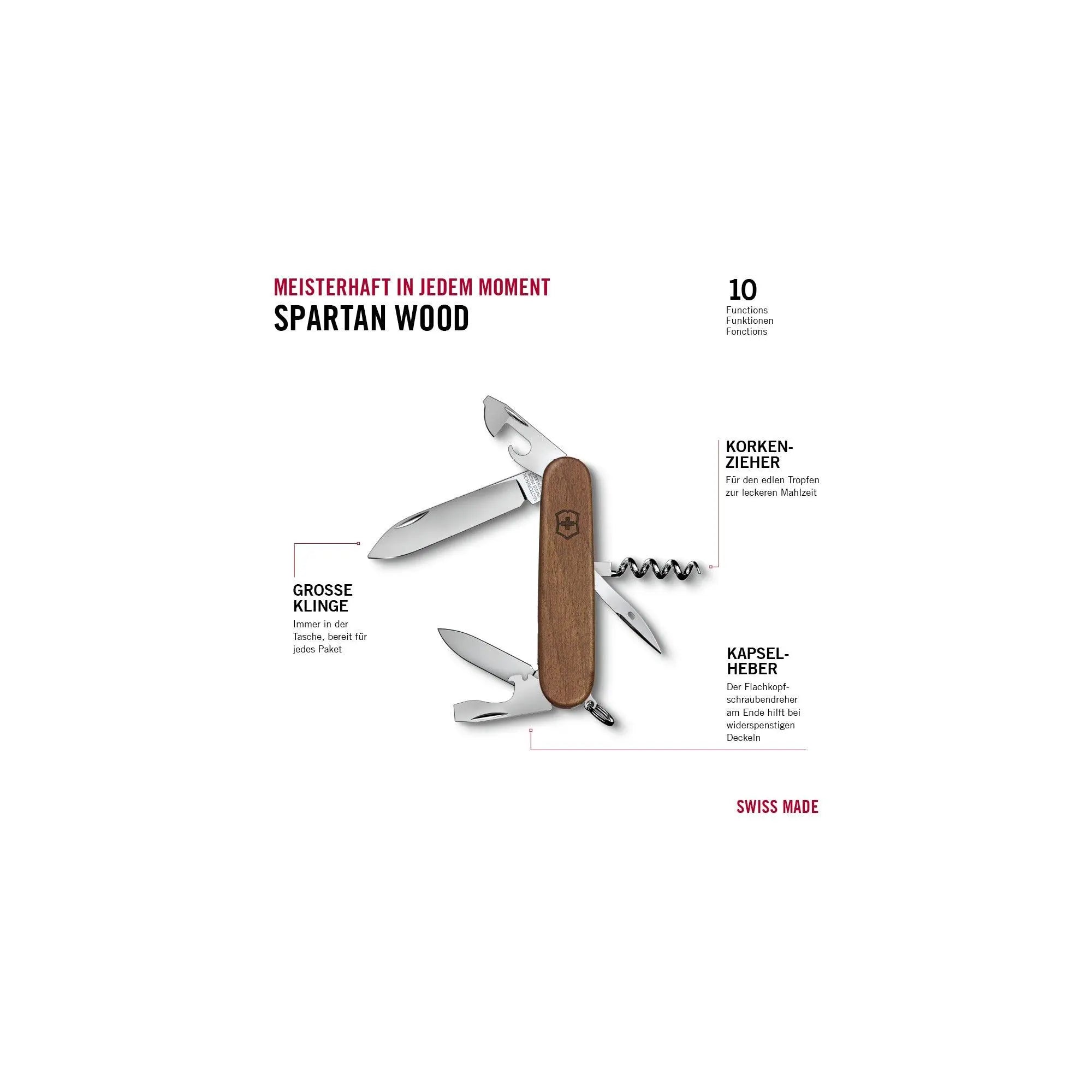 Victorinox Spartan 12 Funktionen Schweizer Taschenmesser Victorinox
